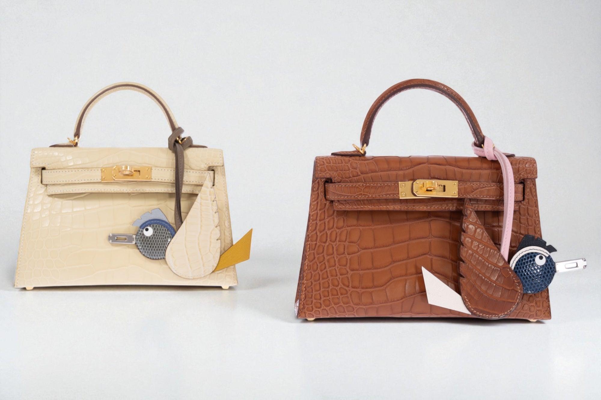 Hermès Kelly 20 Mini II Sellier Vanille Matte Alligator Gold