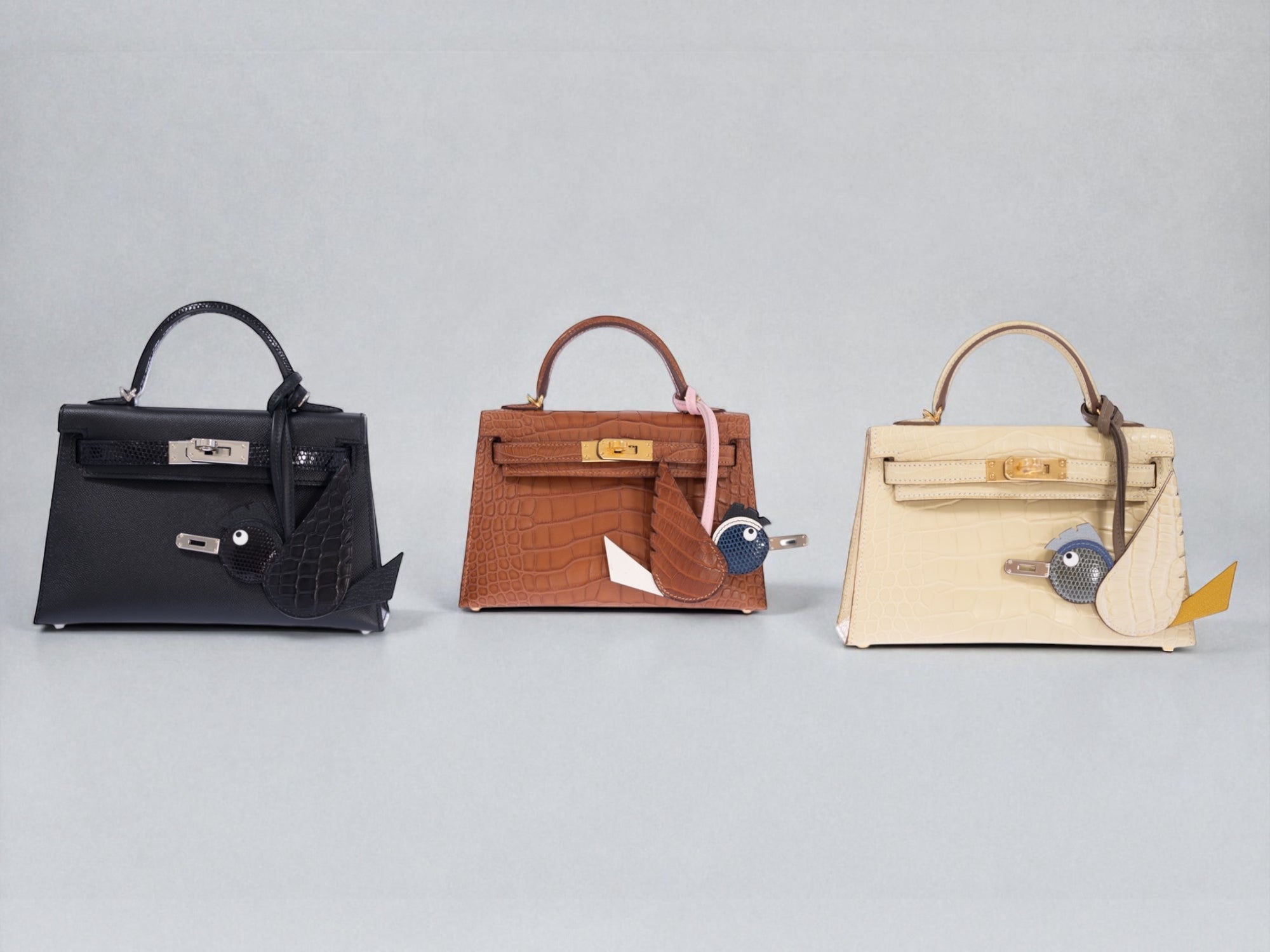 Hermès Mini Kelly 20 II Sellier Vanille Matte Alligator Gold Hardware