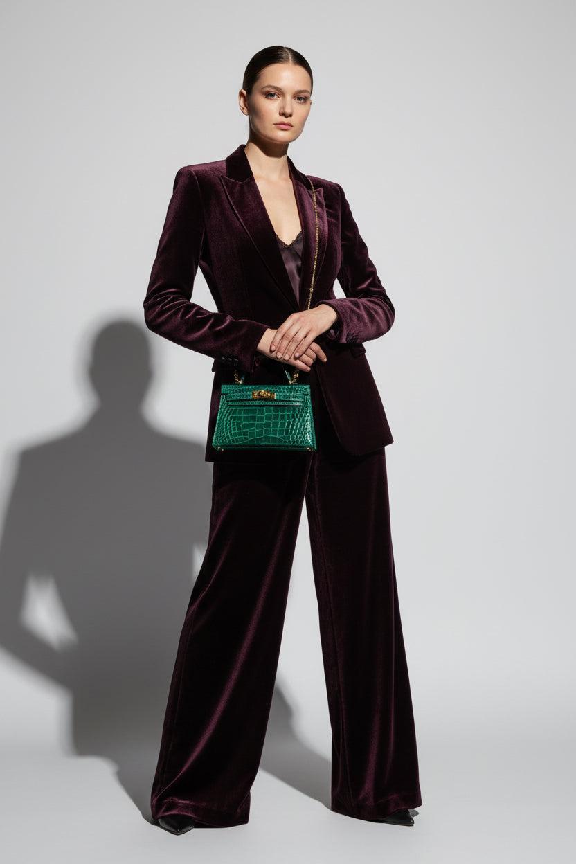 Hermès Mini Kelly II Sellier Vert Émeraude Shiny Alligator Gold
