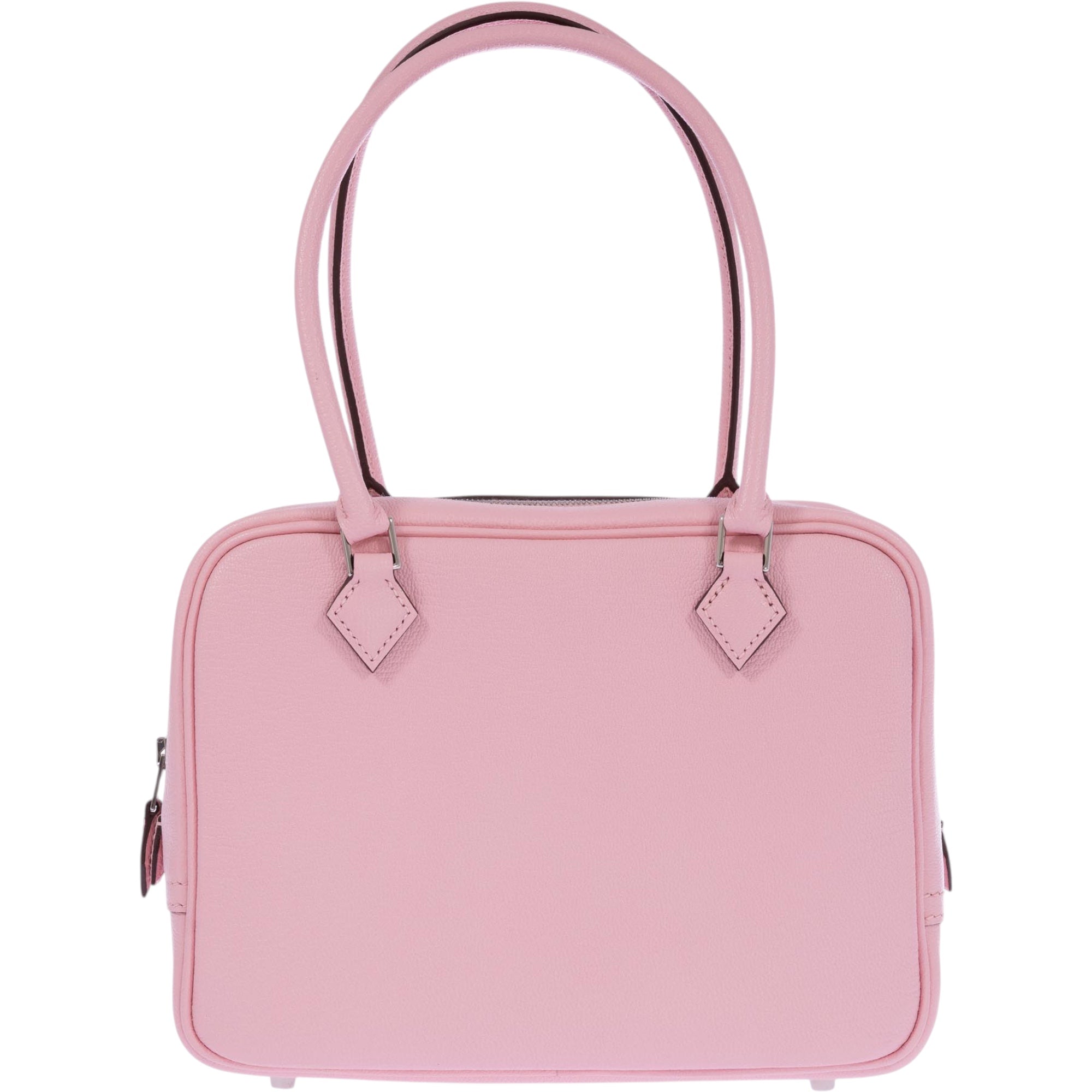 Hermès Mini Plume Chevre Mysore Rose Sakura Palladium Hardware