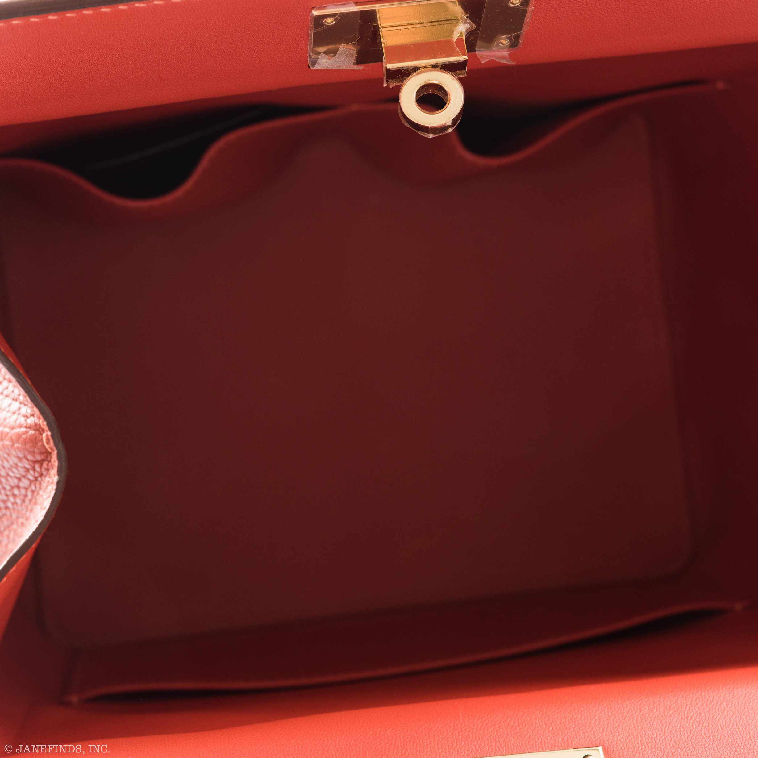 Hermès Mini Toolbox 20 Matte Sanguine Alligator, Brique Clemence and Box Permabrass Hardware