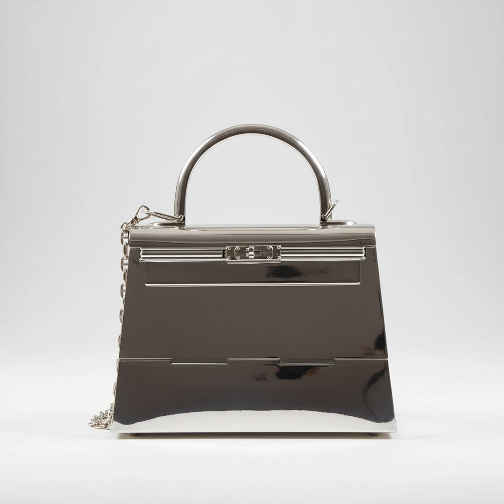 Hermès Miniature Kelly Sterling Silver Chaîne d'Ancre Strap