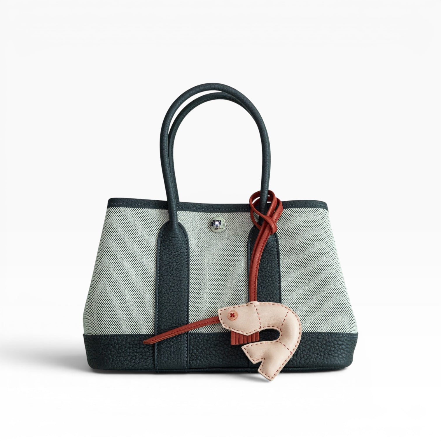 Hermès Neo Garden 23 Écru/Ardoise Toile H Viking and Negonda Palladium Hardware