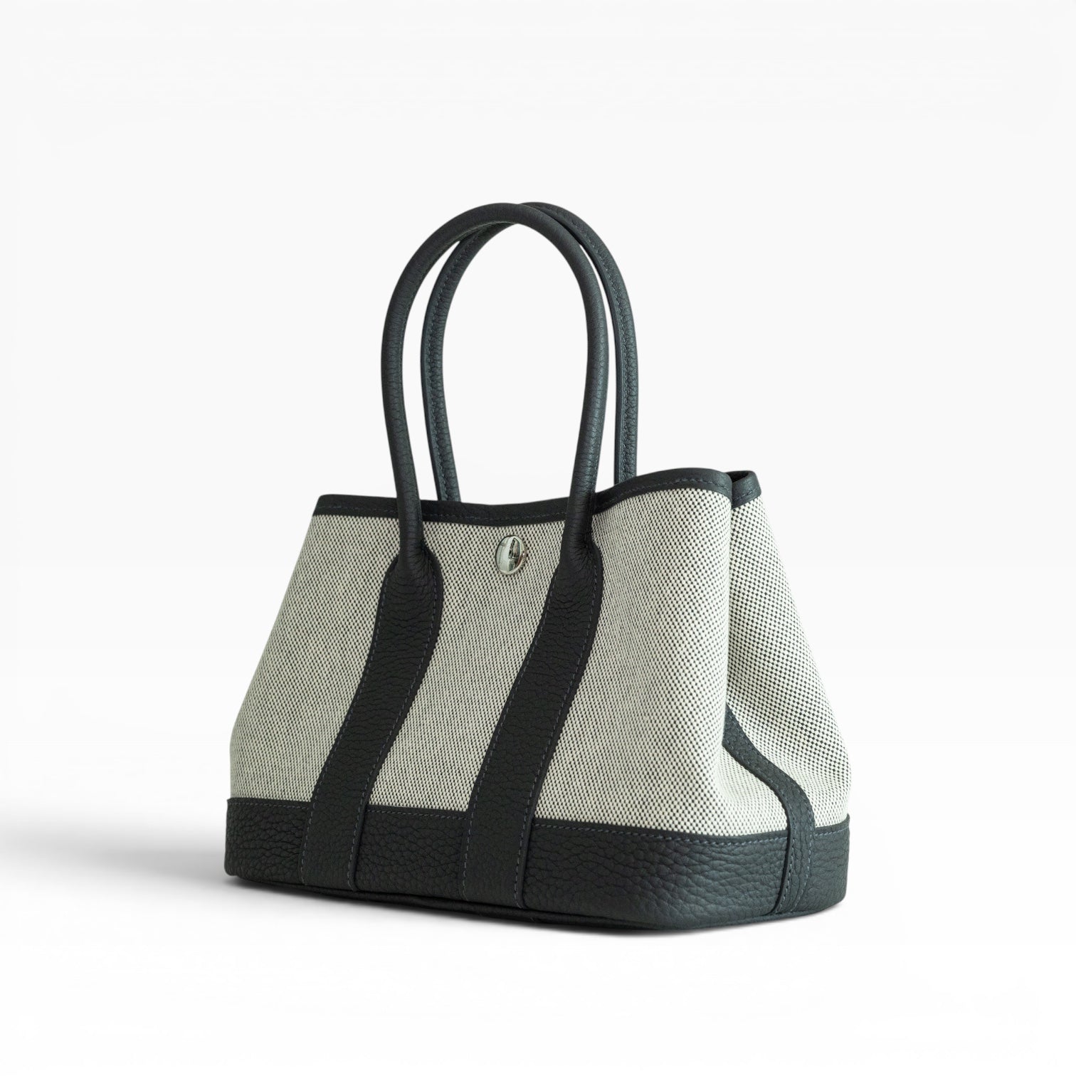 Hermès Neo Garden 23 Écru/Ardoise Toile H Viking and Negonda Palladium Hardware