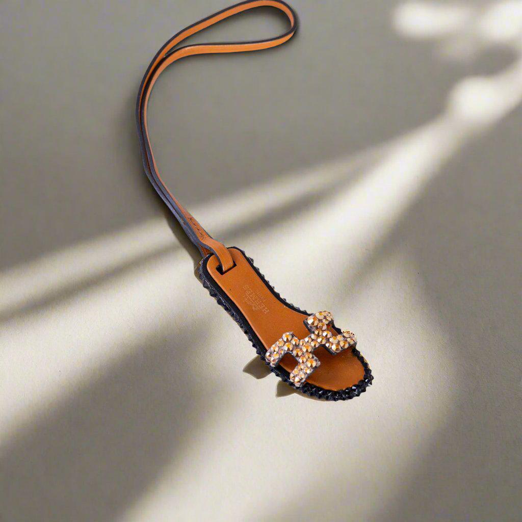 Hermès Oran Nano Charm Epsom Custom Swarovski