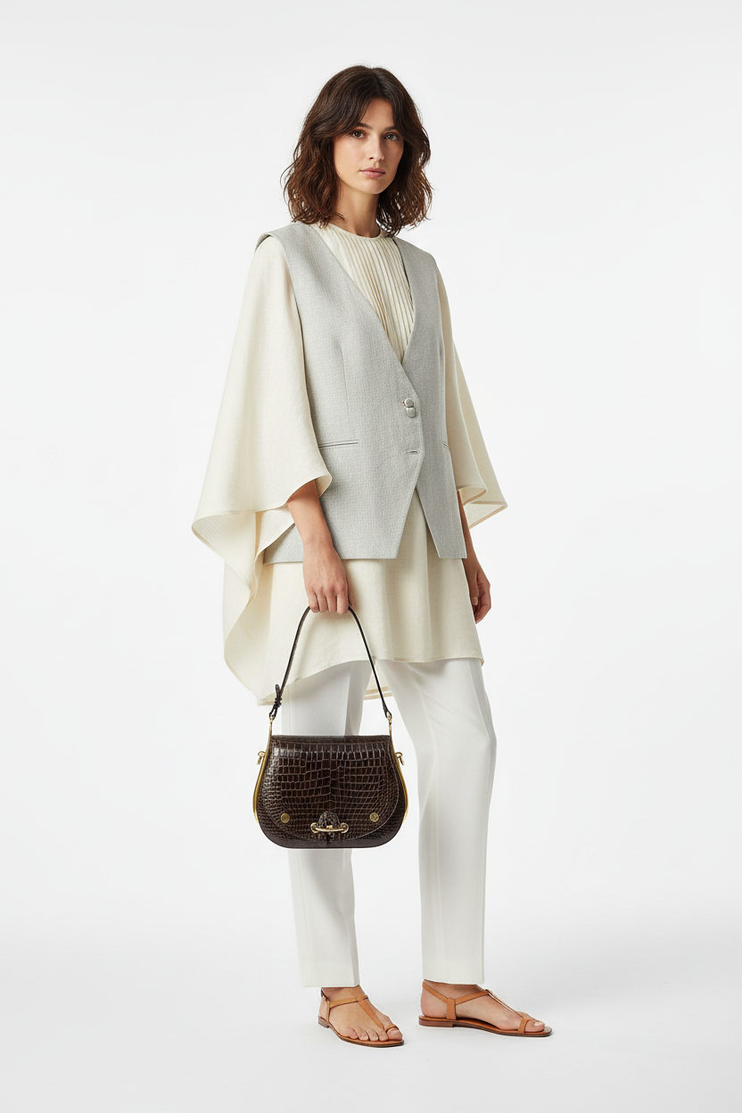 Hermès Passe-Guide Shiny Porosus Crocodile Ebène Gold Hardware