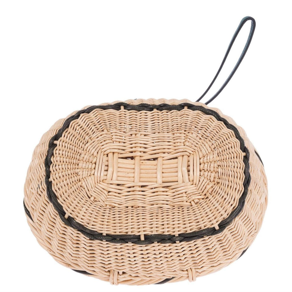 Hermès Petit H Wicker Minaudière Malachite Epsom Leather & Silk