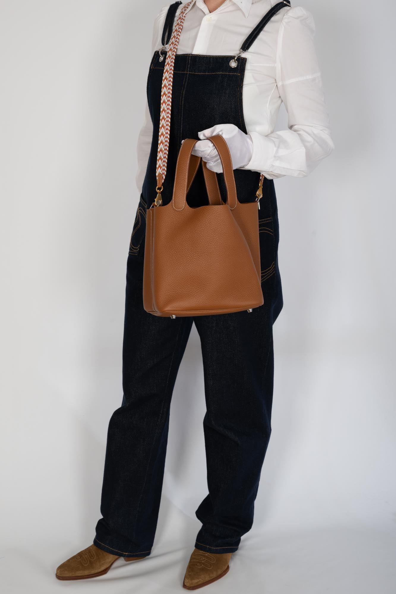 Hermès Picotin Lock 22 Gold Taurillon Clemence with Palladium Hardware