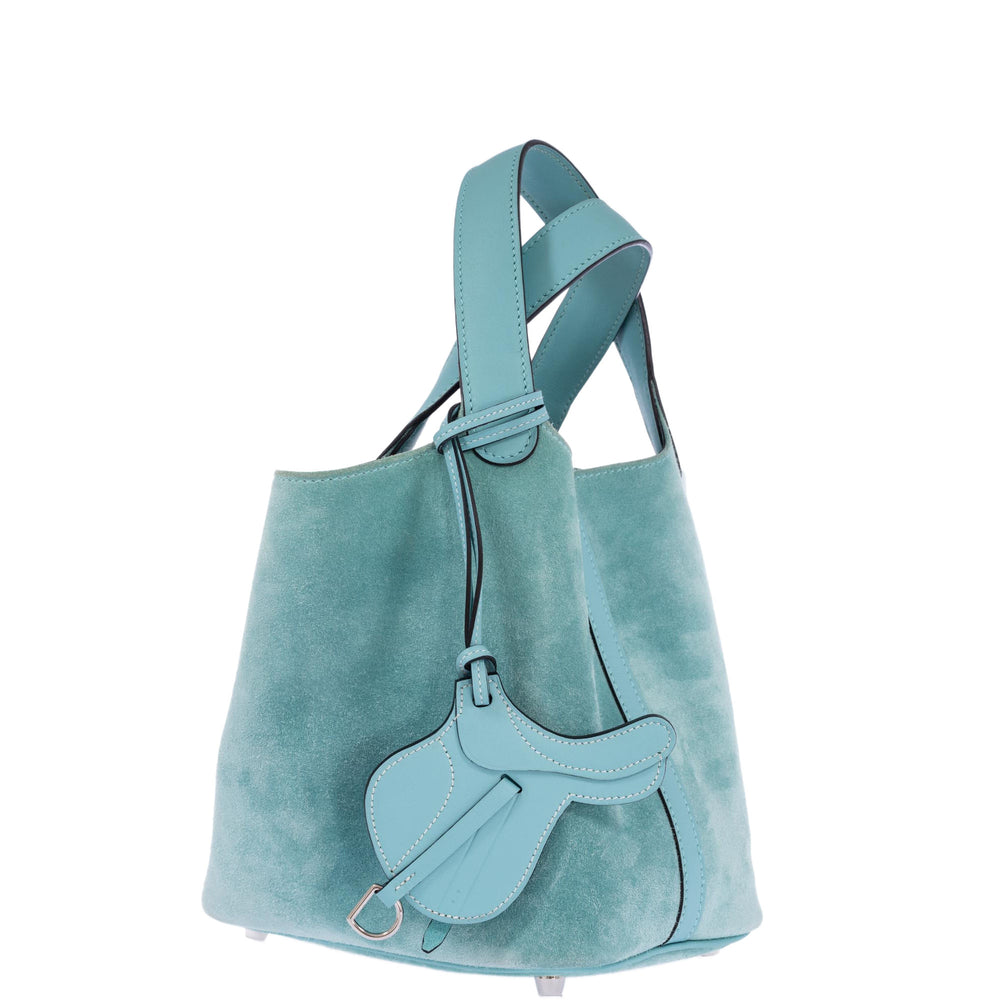 Hermès Picotin Lock Touch 18 PM Bleu Atoll Veau Doblis and Swift