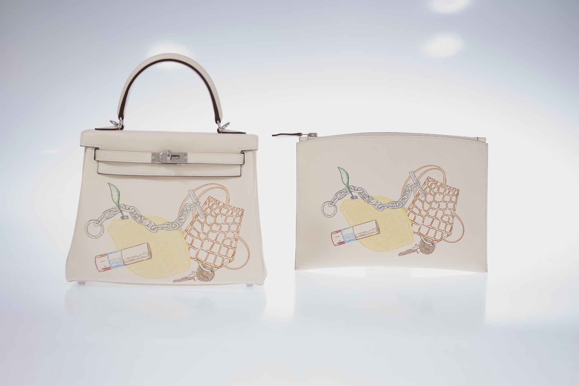 Hermès Pochette Bazar In and Out PM Nata Swift