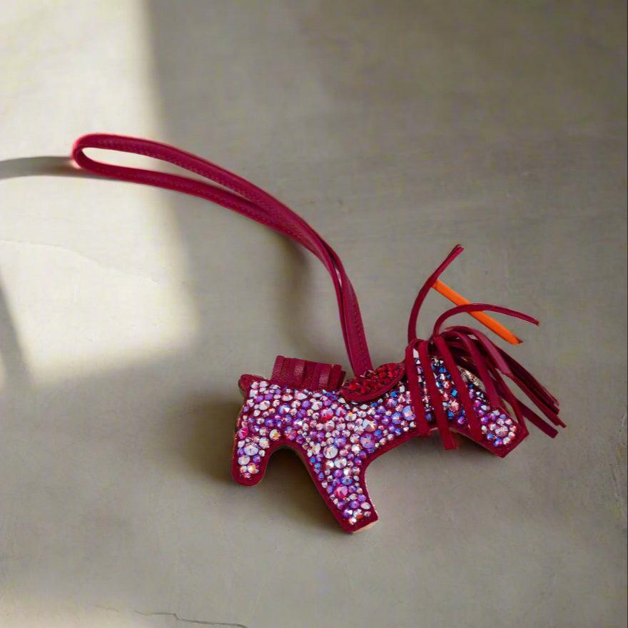 Hermès Rodeo Charm PM Rubis Custom Swarovski Crystal