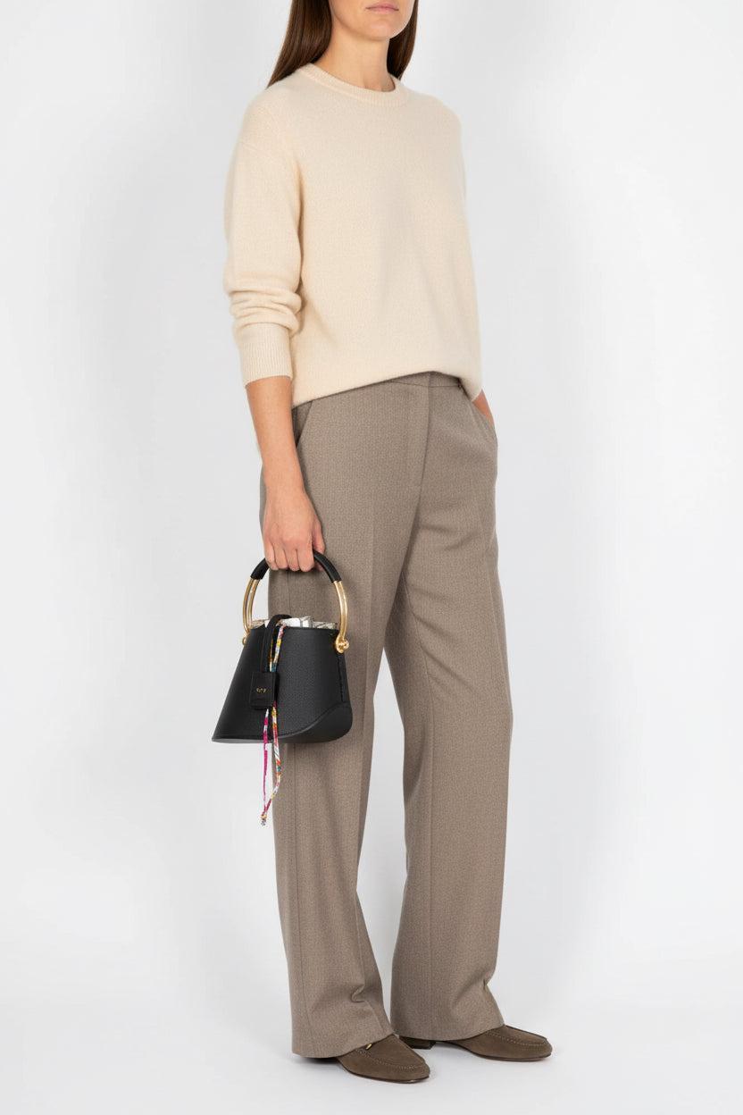 Hermès Sabot Noir Epsom Gold Hardware