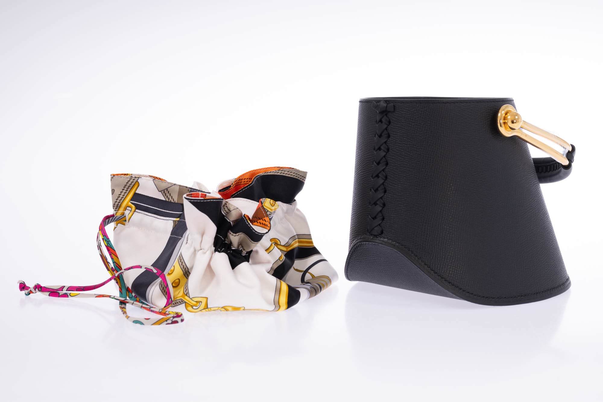 Hermès Sabot Noir Epsom Gold Hardware