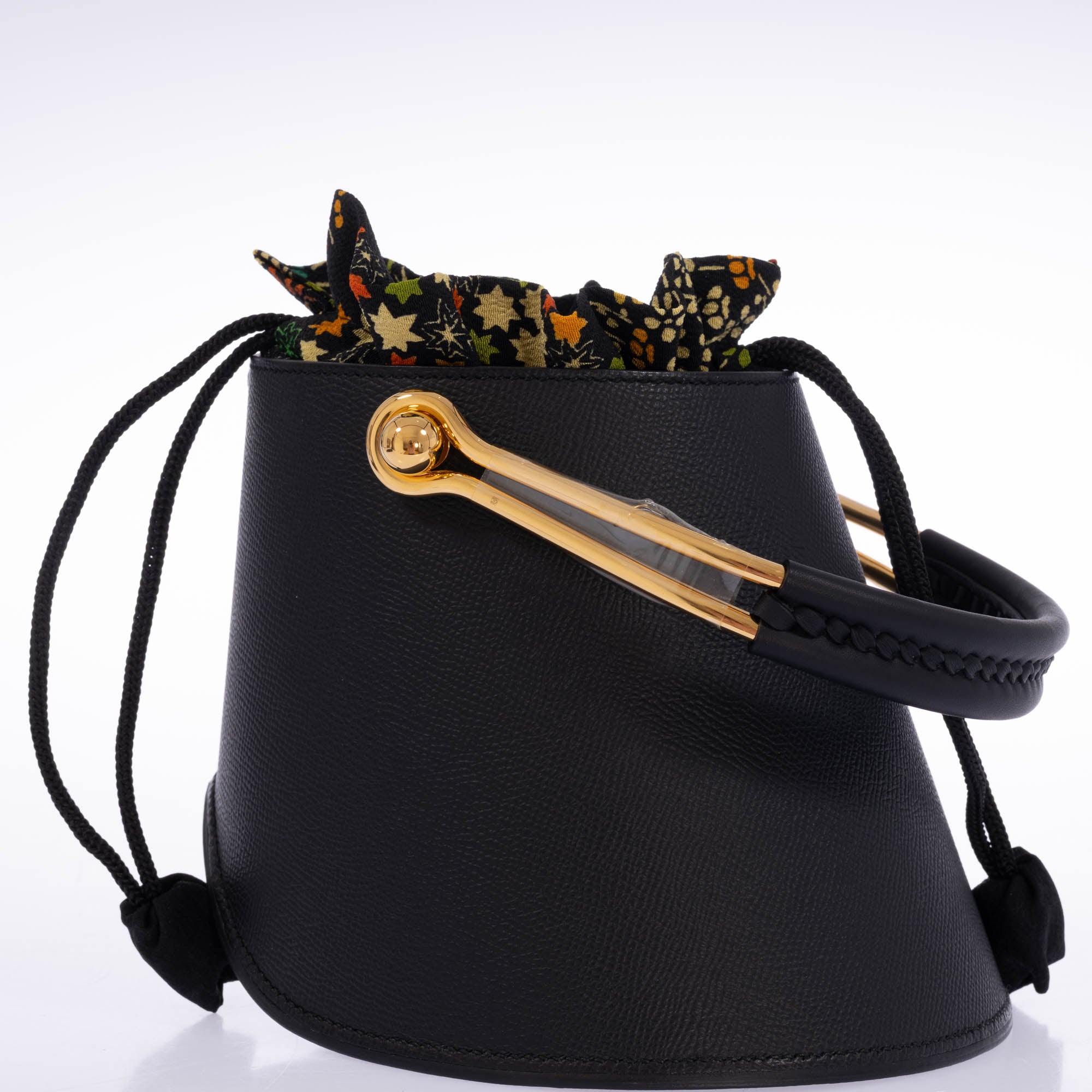 Hermès Sabot Noir Epsom Gold Hardware