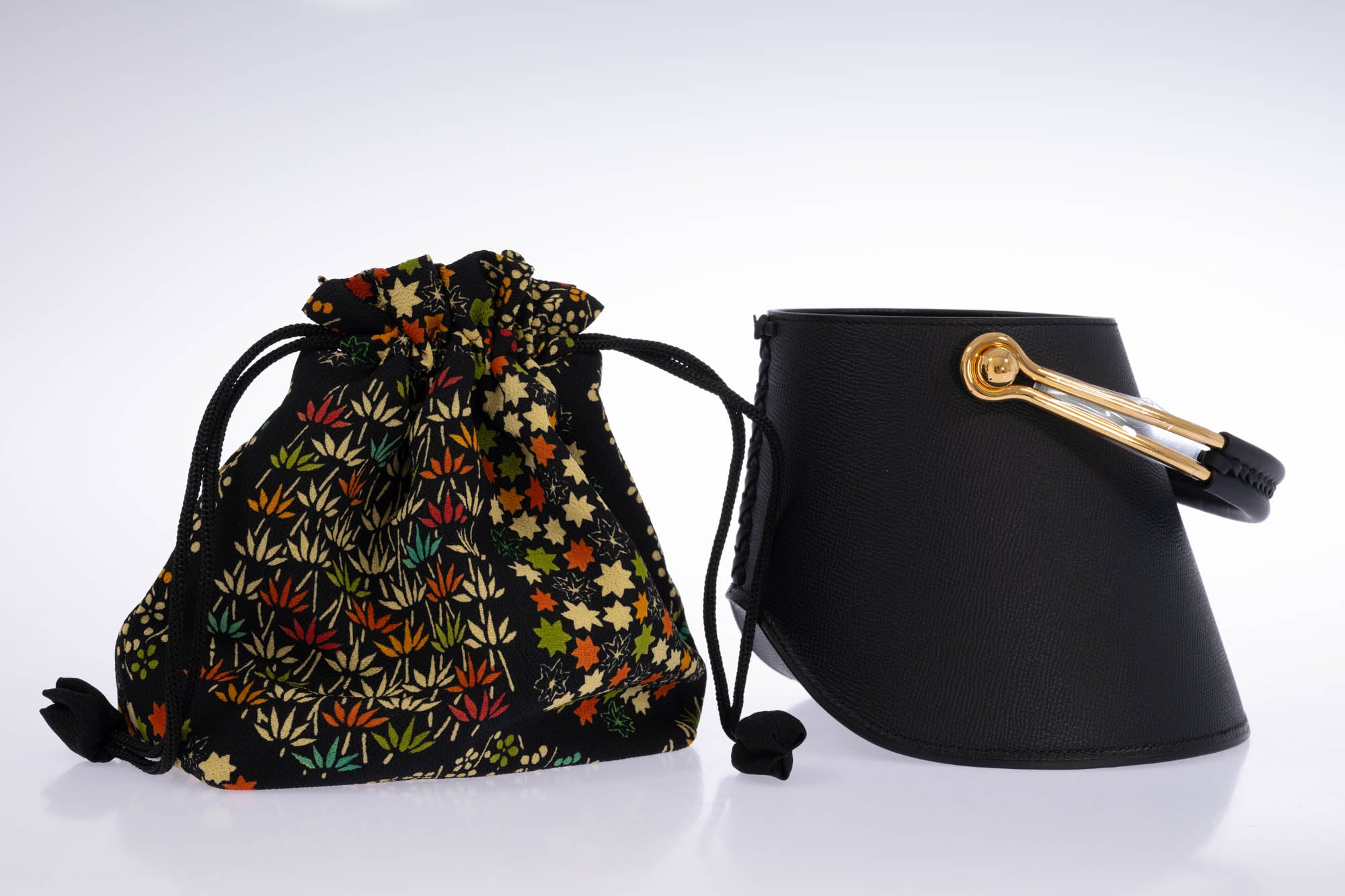 Hermès Sabot Noir Epsom Gold Hardware