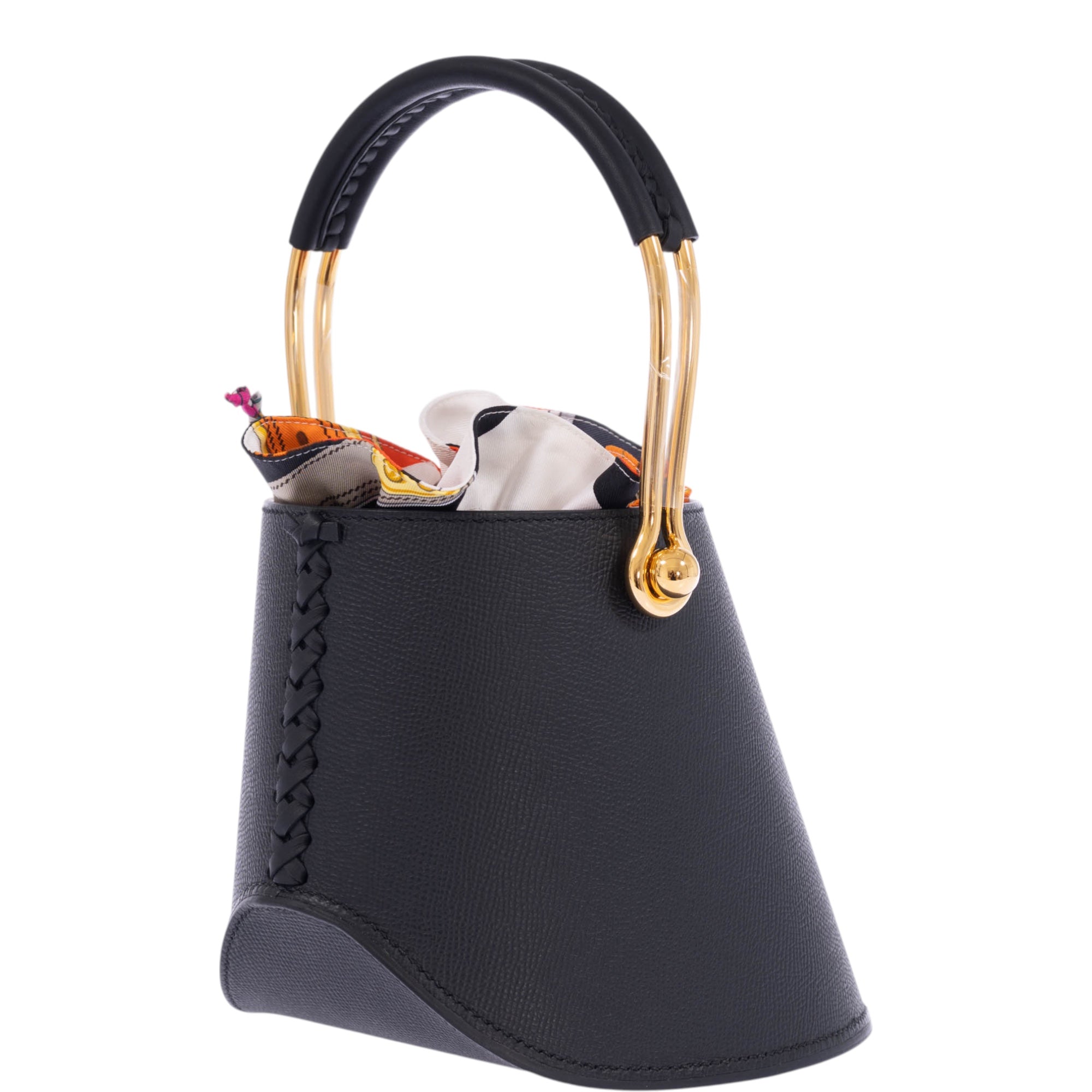 Hermès Sabot Noir Epsom Gold Hardware