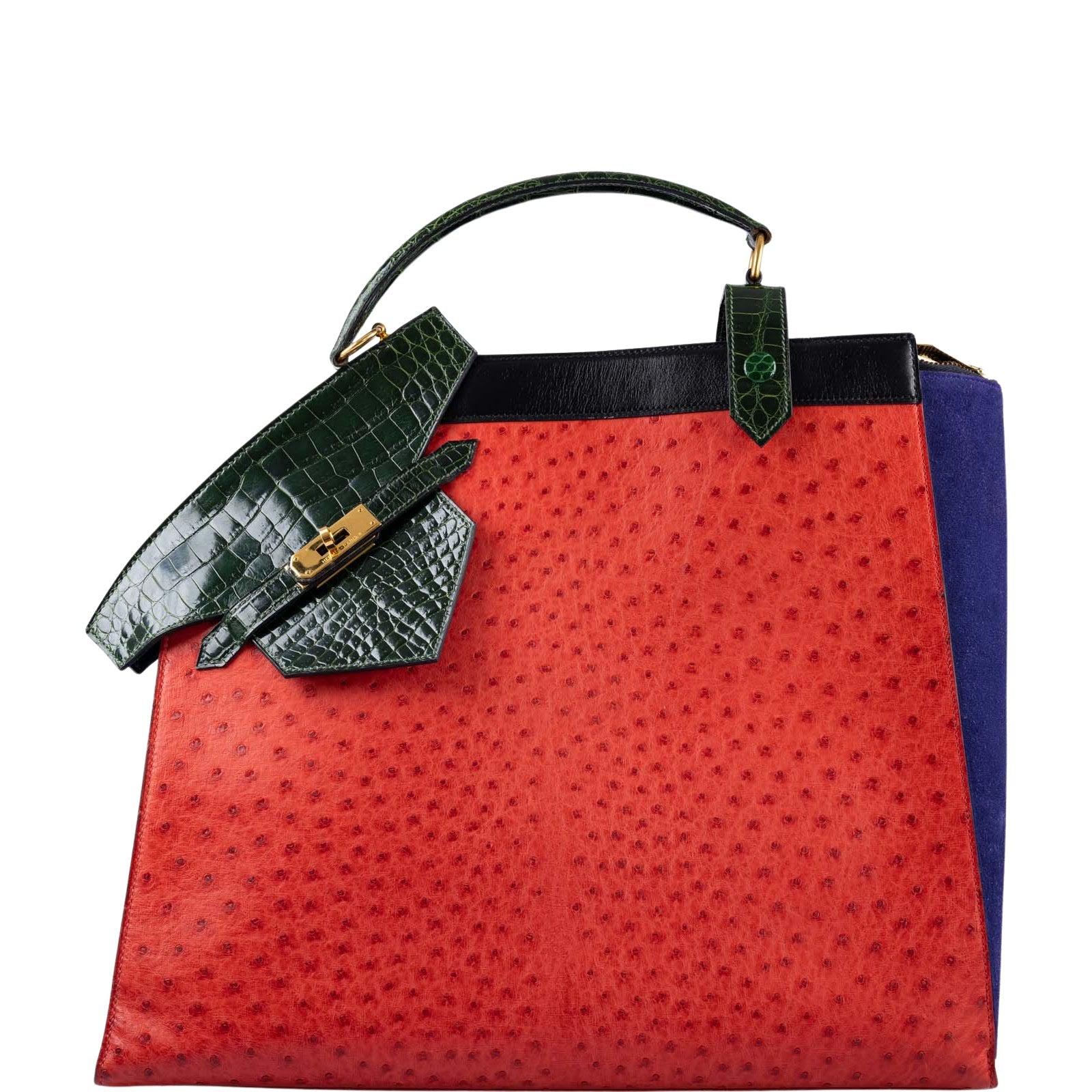 Sac hermes shop croco rouge