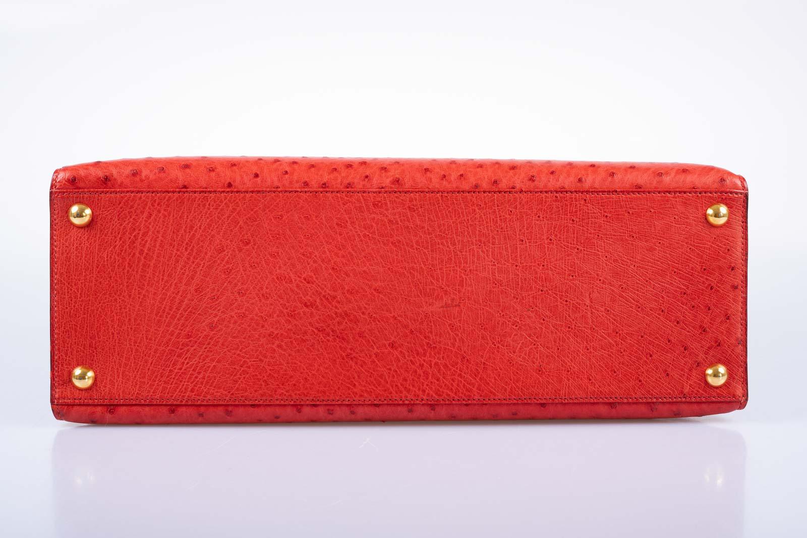 Hermès Sac Himalaya Symbiose Rouge Vif Ostrich Porosus Crocodile Gold Hardware