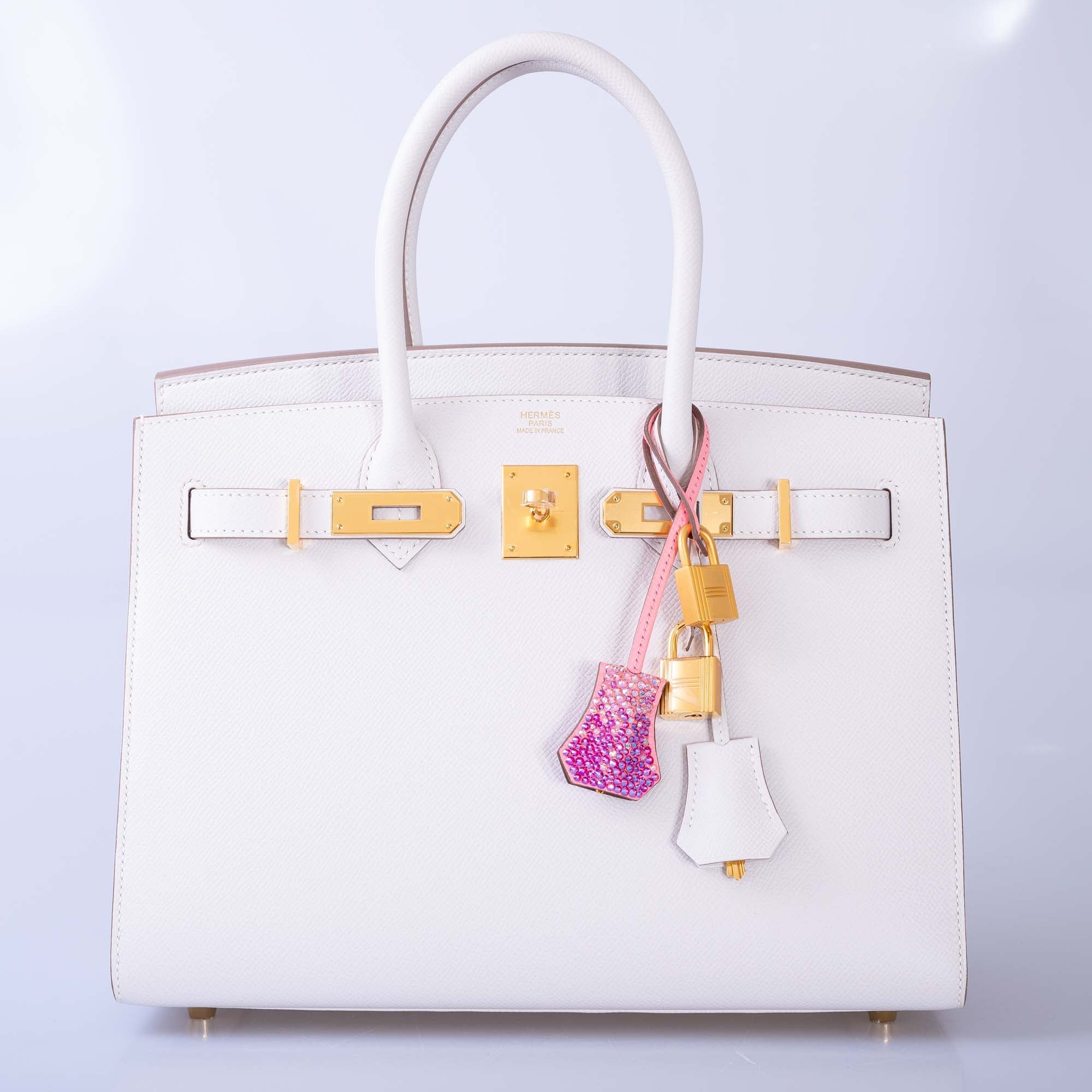 Hermès Sellier Birkin 30 Gris Pale Epsom Gold Hardware