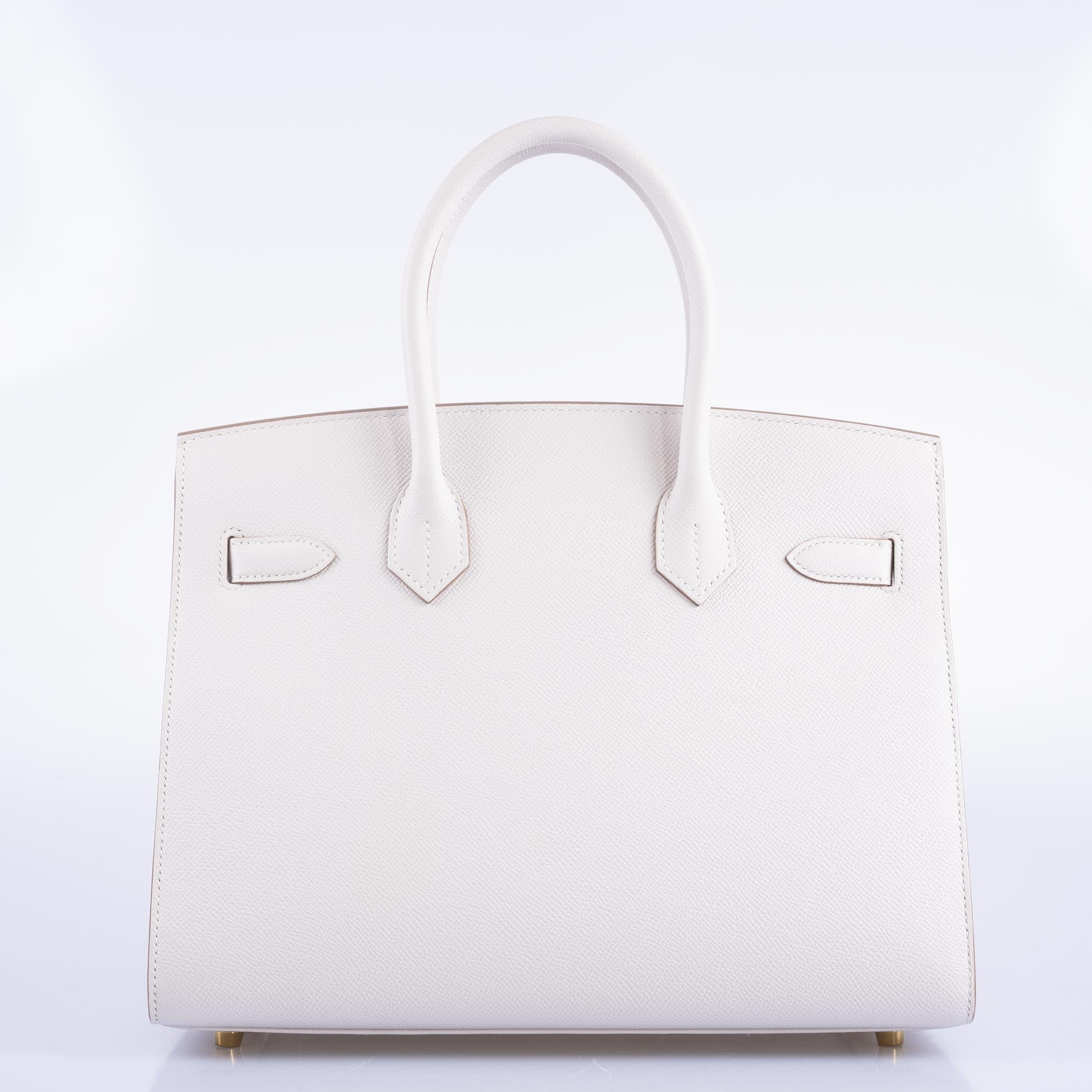 Hermès Sellier Birkin 30 Gris Pale Epsom Gold Hardware