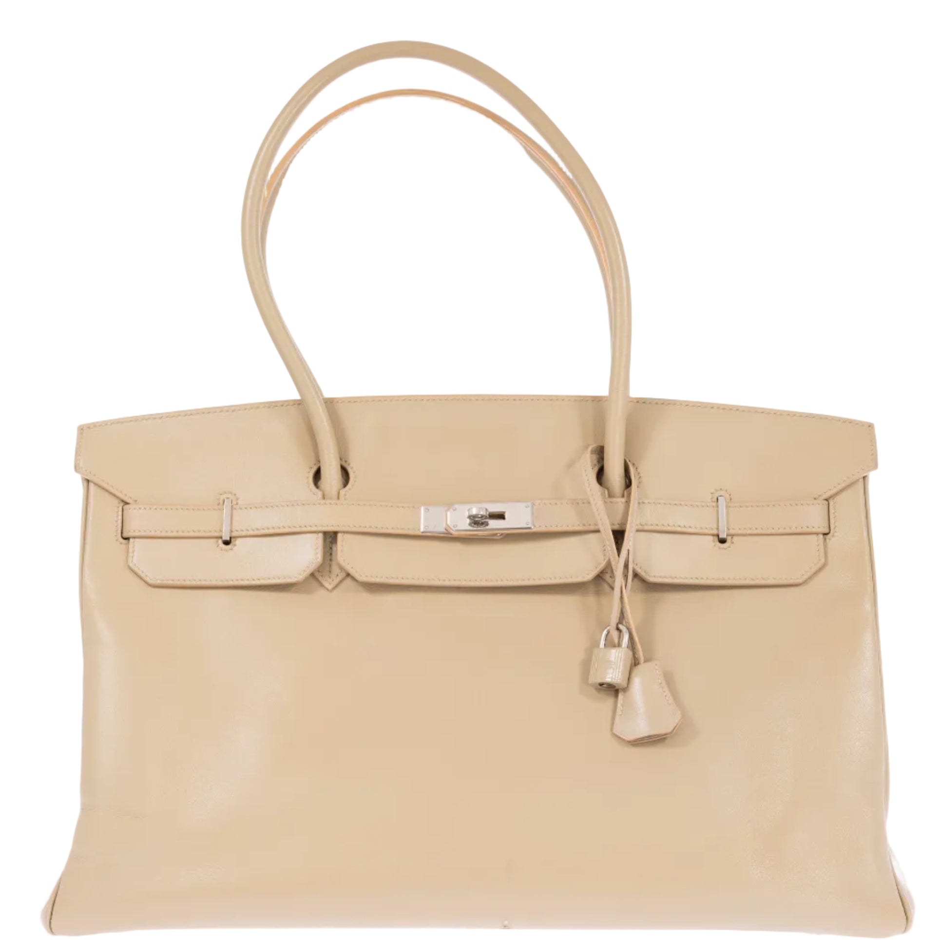 Hermès Shoulder Birkin 45 Sable Smooth Calfskin Palladium Hardware