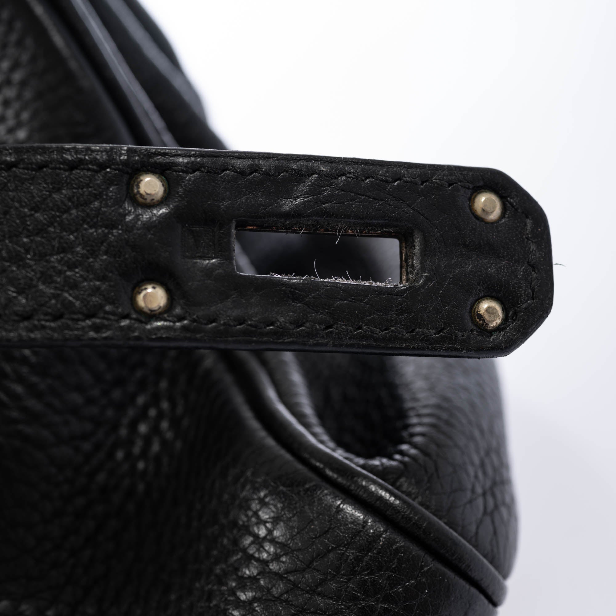 Hermès Shoulder Kelly 42 JPG Noir Clemence Palladium Hardware