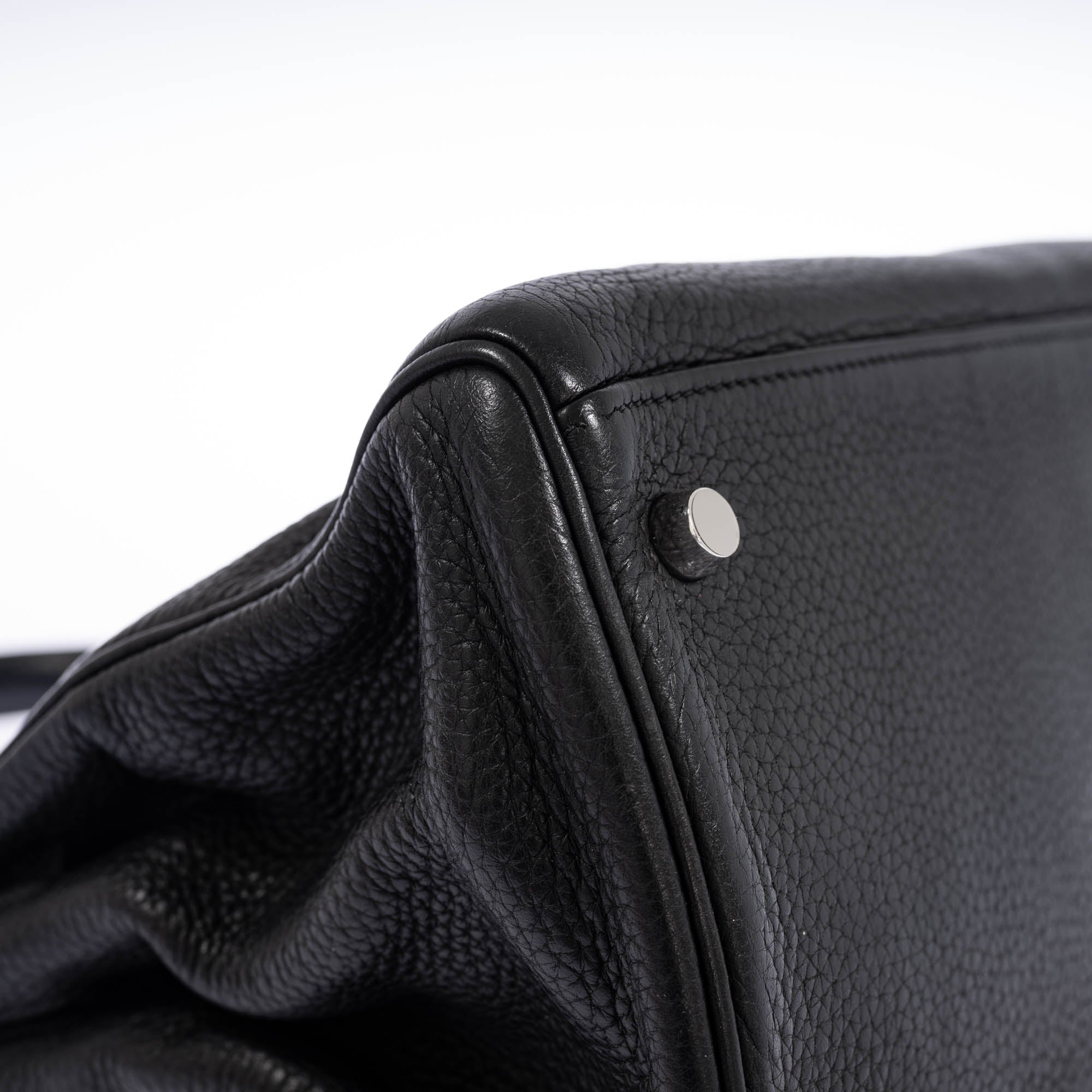 Hermès Shoulder Kelly 42 JPG Noir Clemence Palladium Hardware