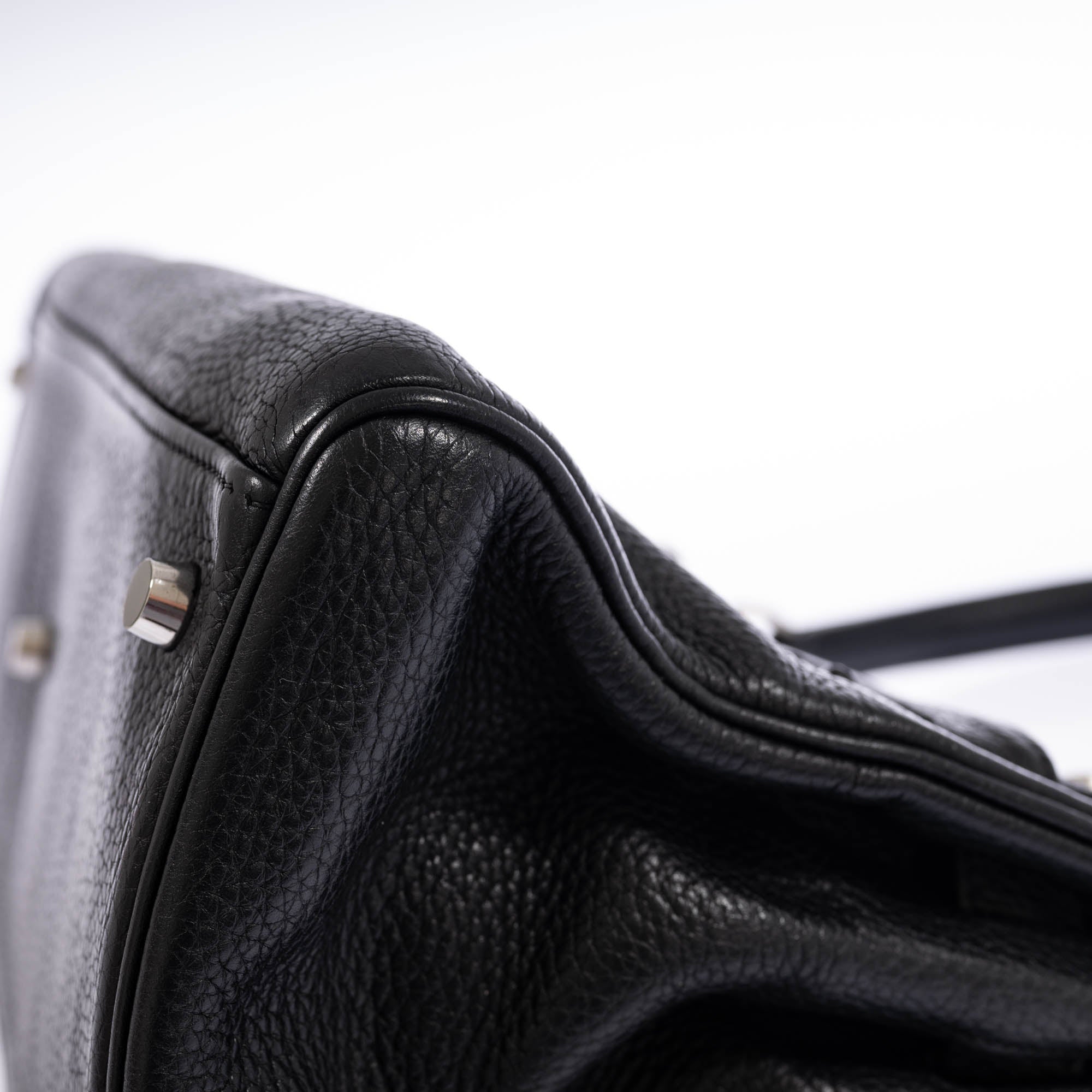 Hermès Shoulder Kelly 42 JPG Noir Clemence Palladium Hardware