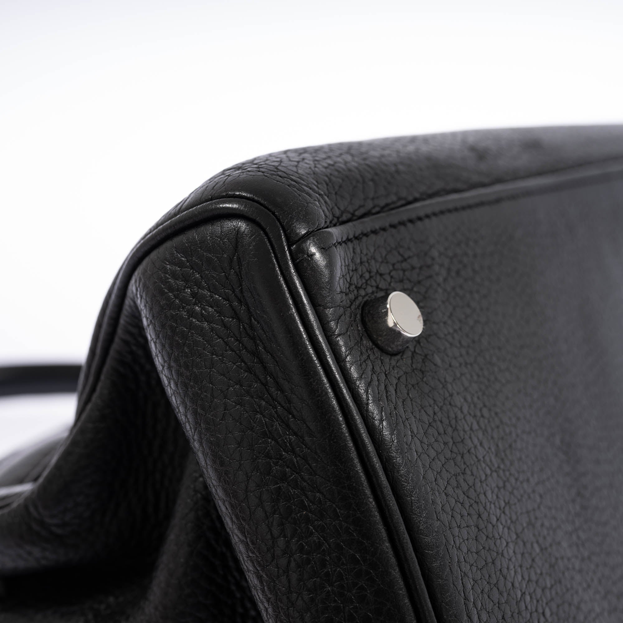 Hermès Shoulder Kelly 42 JPG Noir Clemence Palladium Hardware