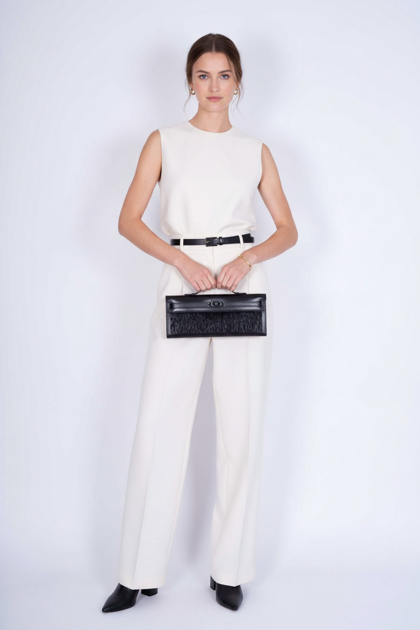 Hermès So Black Feather Kelly Cut Black Box PVD Hardware