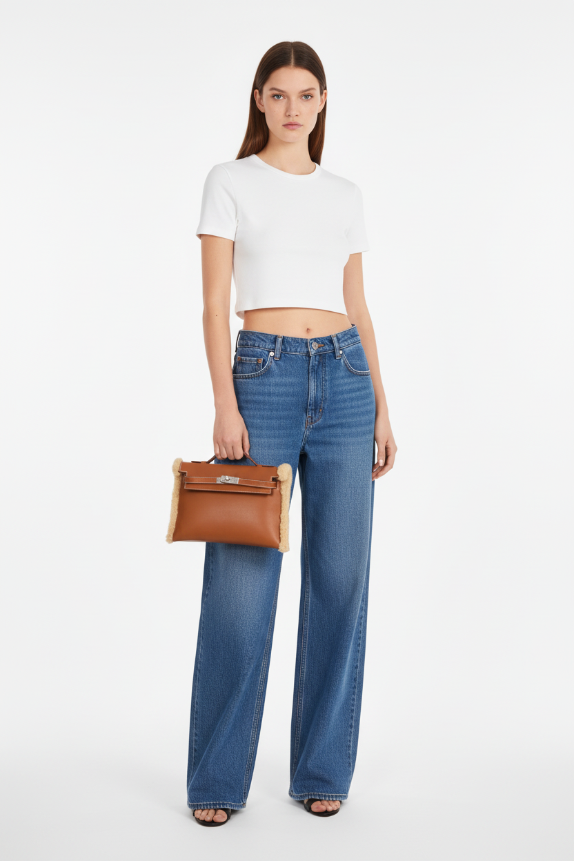 Hermès Teddy Kelly Clutch Barenia Mouton Shearling Palladium Hardware
