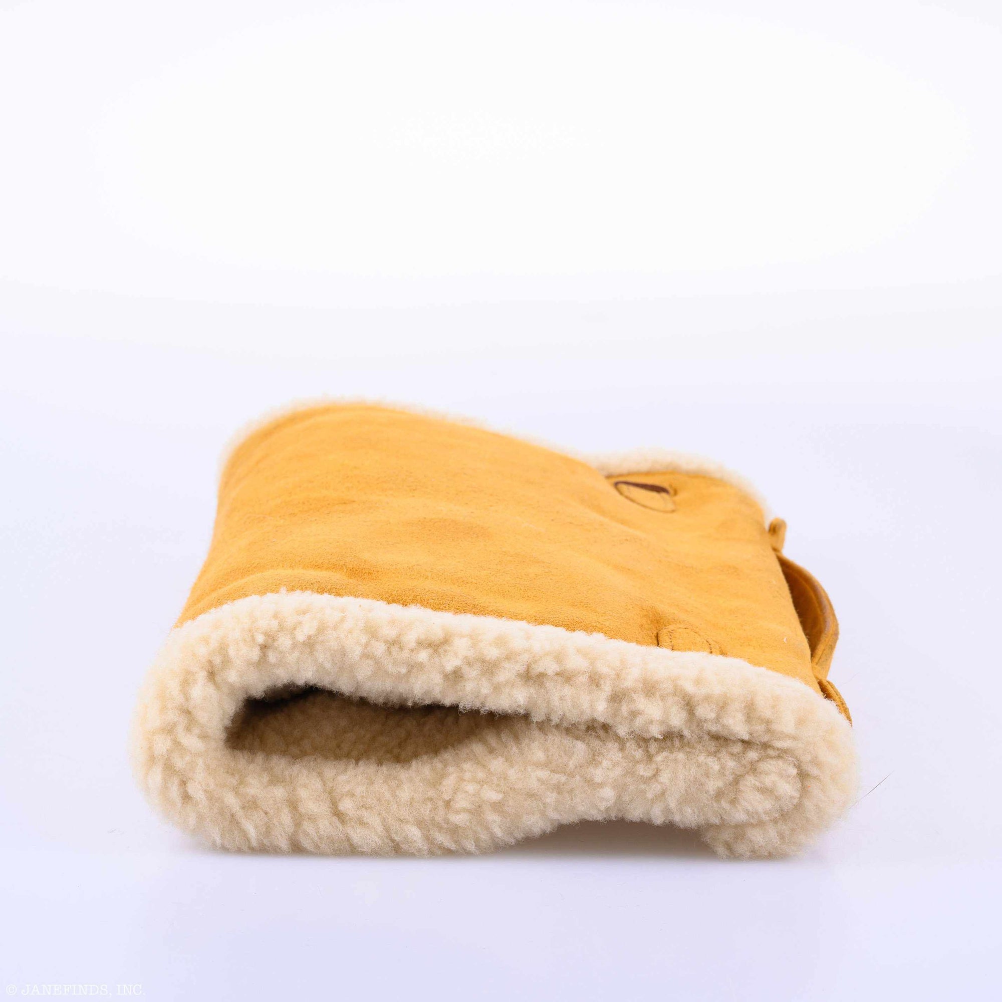 Hermès Teddy Kelly Muff Sable Doblis Suede & Mouton Shearling Palladium Hardware