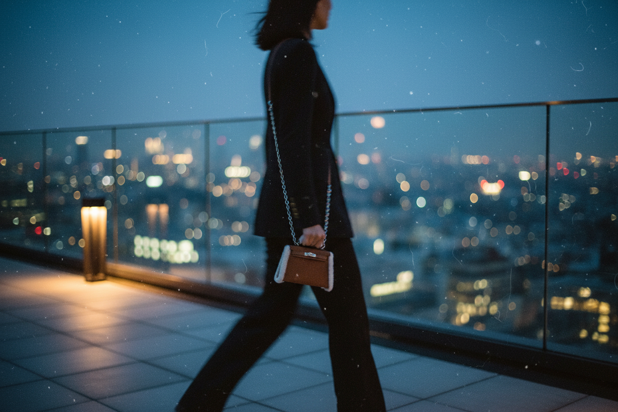 Hermès Teddy Mini Kelly 20 Chamois Grizzly, Alezan Swift and Ecru Mouton Shearling Palladium Hardware