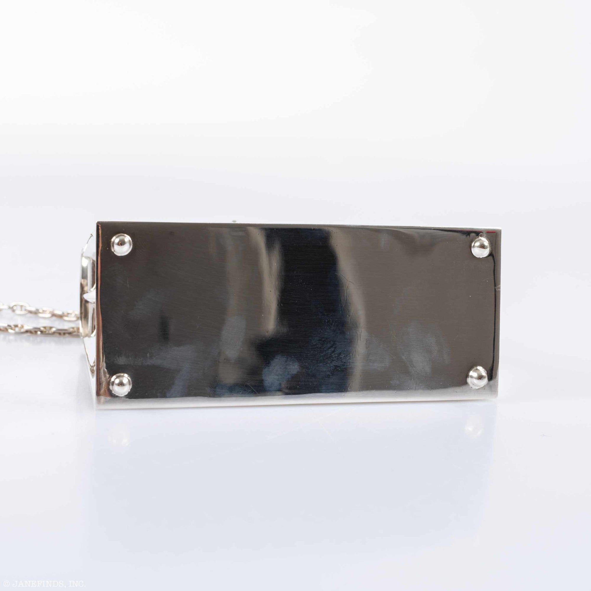 Hermès Miniature Kelly Sterling Silver Chaîne d'Ancre Strap