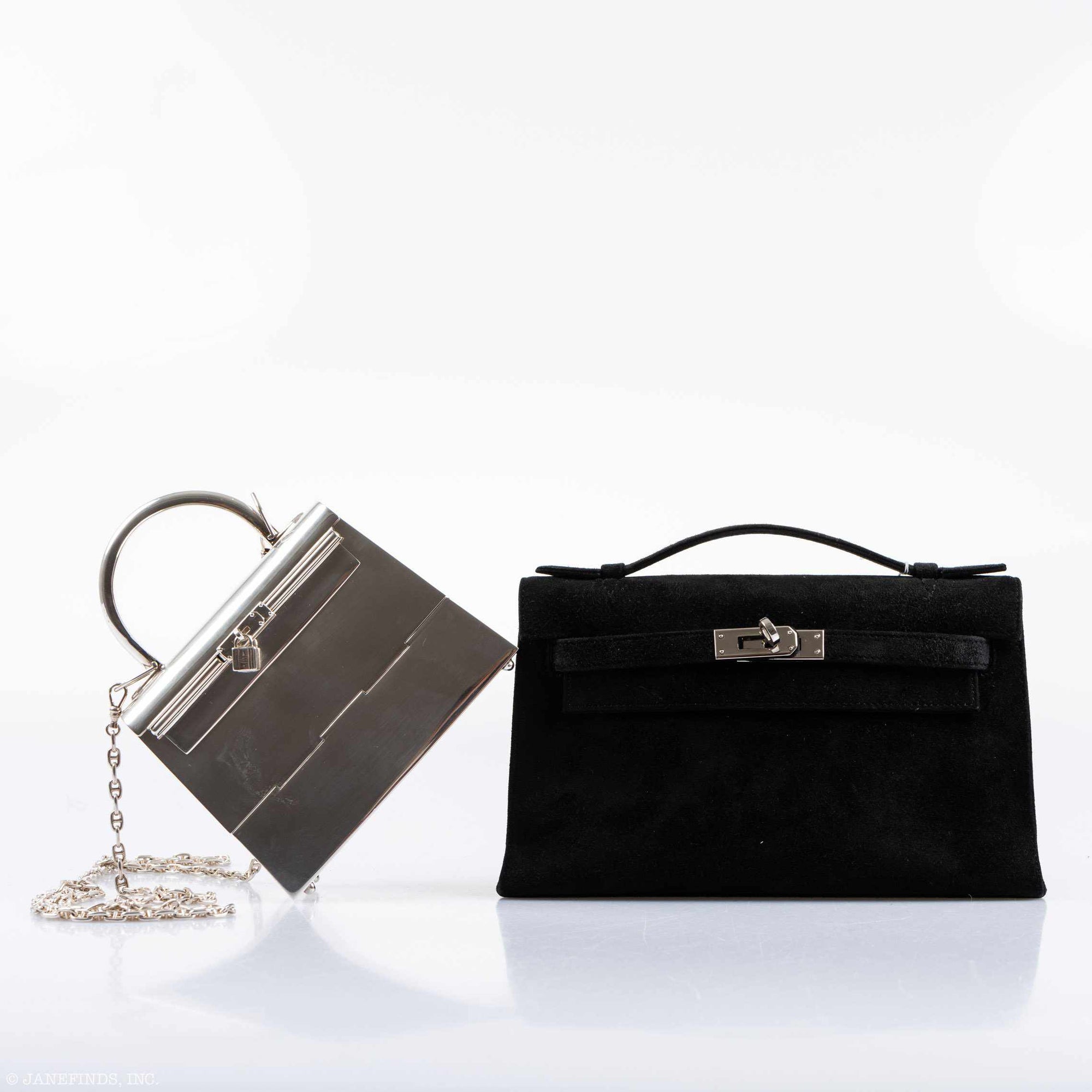 Hermès Miniature Kelly Sterling Silver Chaîne d'Ancre Strap