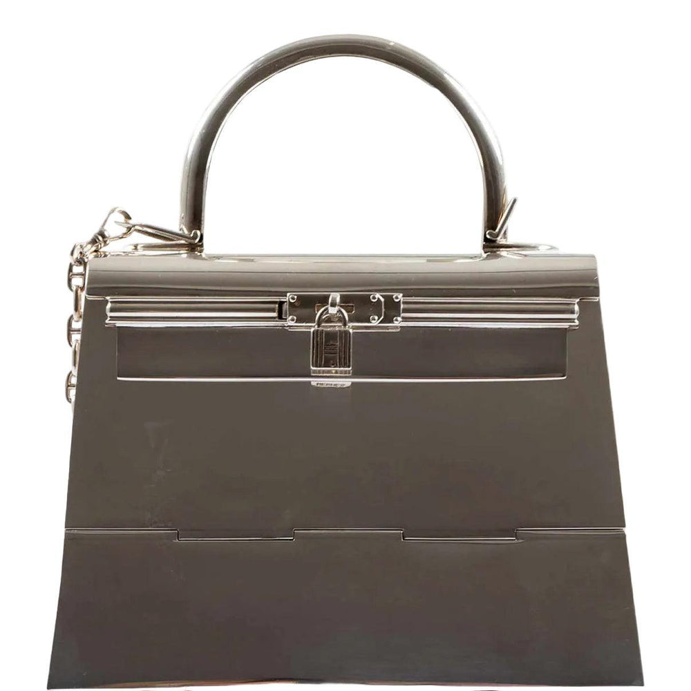 Hermès Miniature Kelly Sterling Silver Chaîne d'Ancre Strap