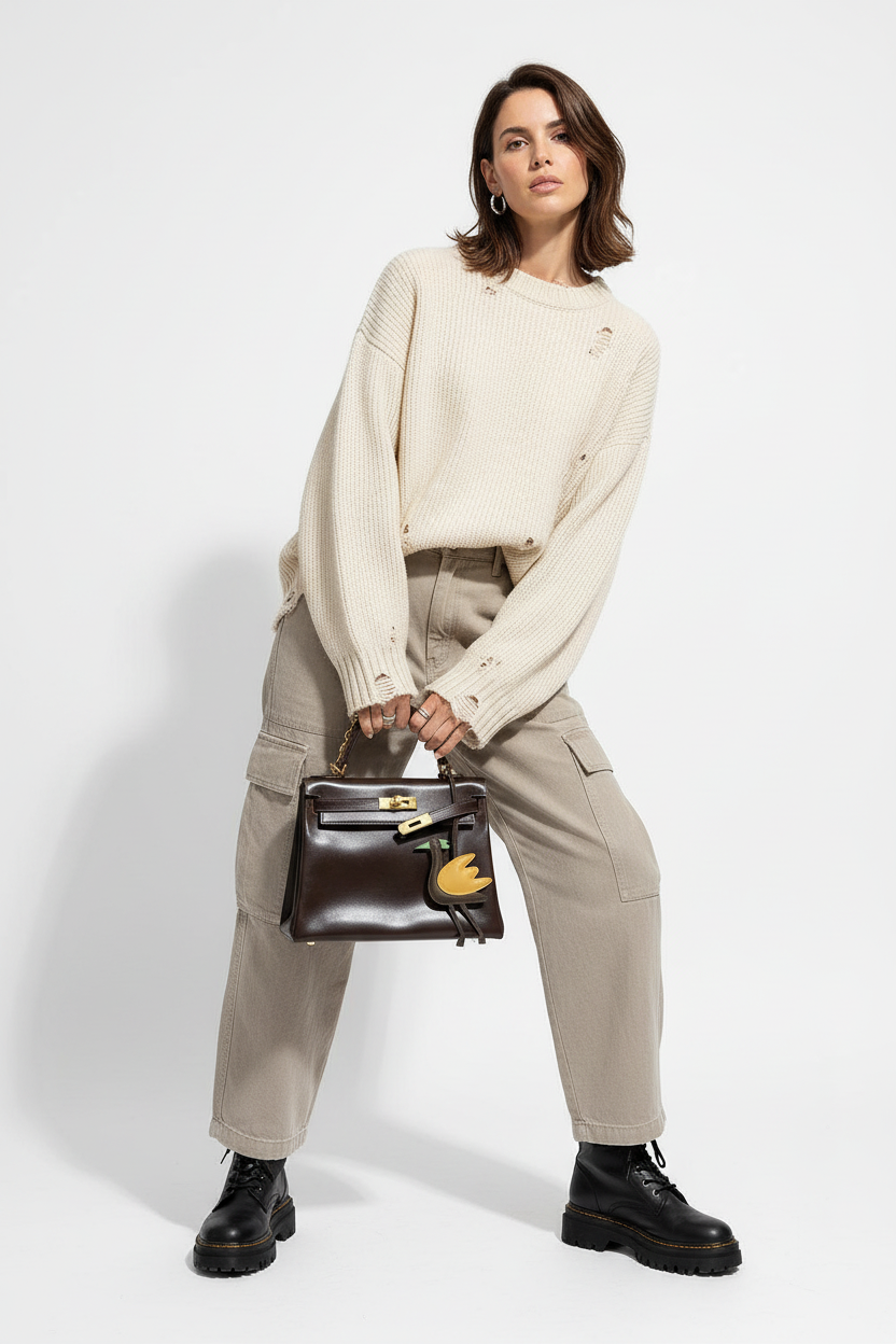 Hermès Vintage Kelly 28 Retourné Marron Foncé Box Calf Gold Hardware