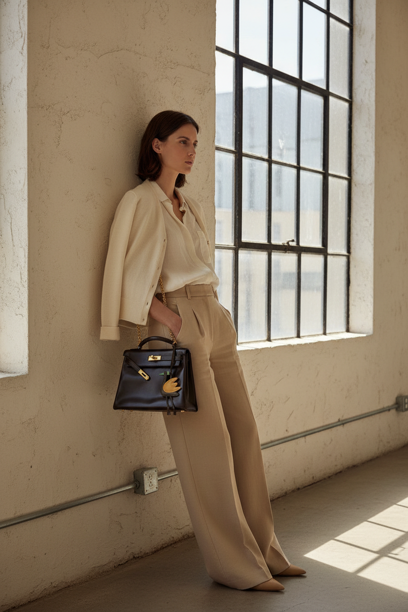 Hermès Vintage Kelly 28 Retourné Marron Foncé Box Calf Gold Hardware