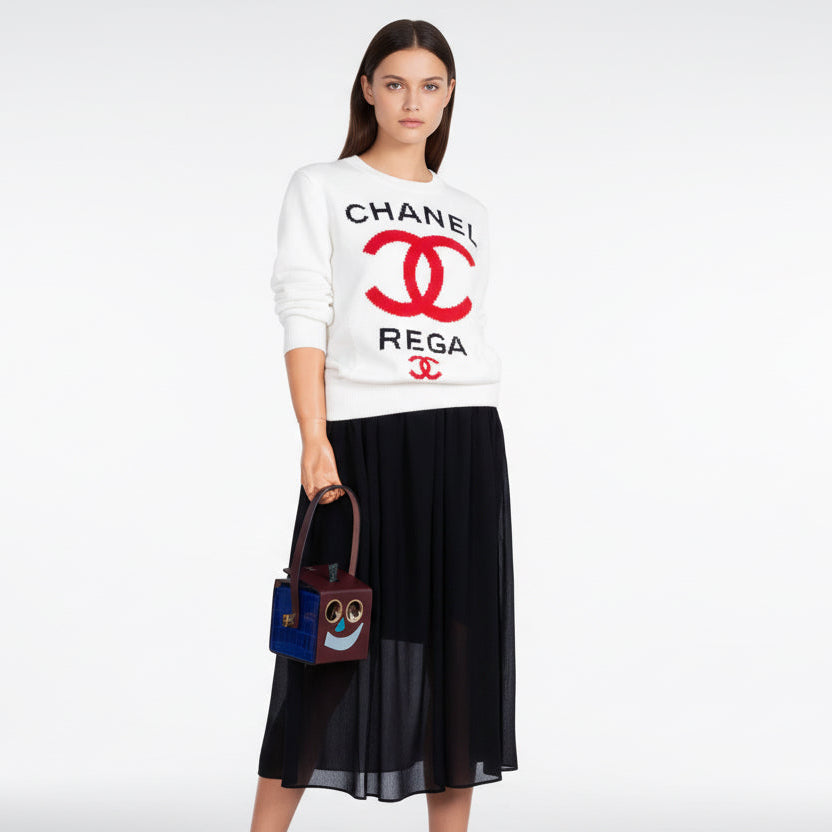 Hermès petit h Robot Buddy Bag Multicolor Vache Hunter and Porosus Crocodile Gold Hardware