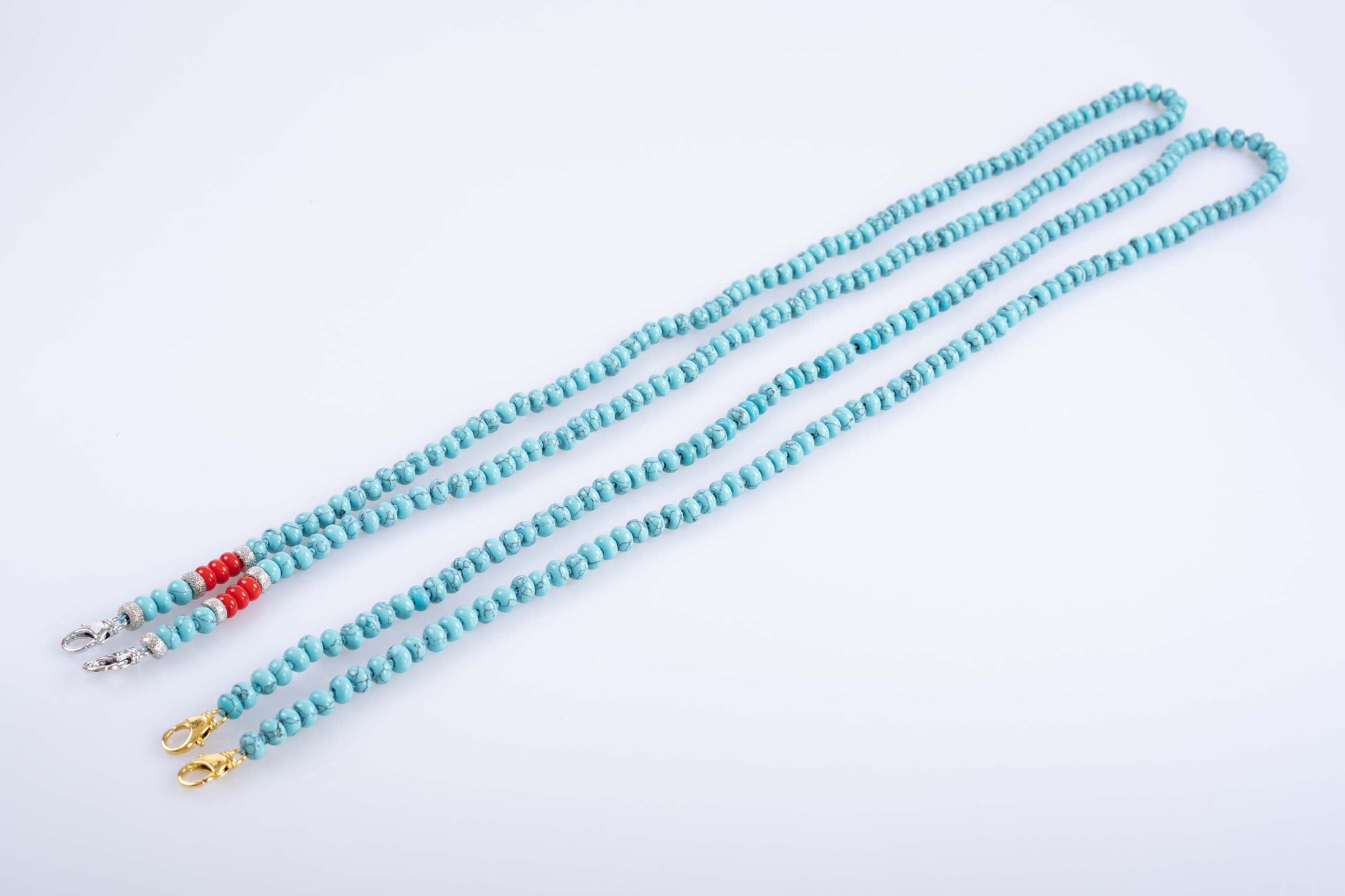JaneFinds Beaded Semi-Precious Stone Crossbody Chain