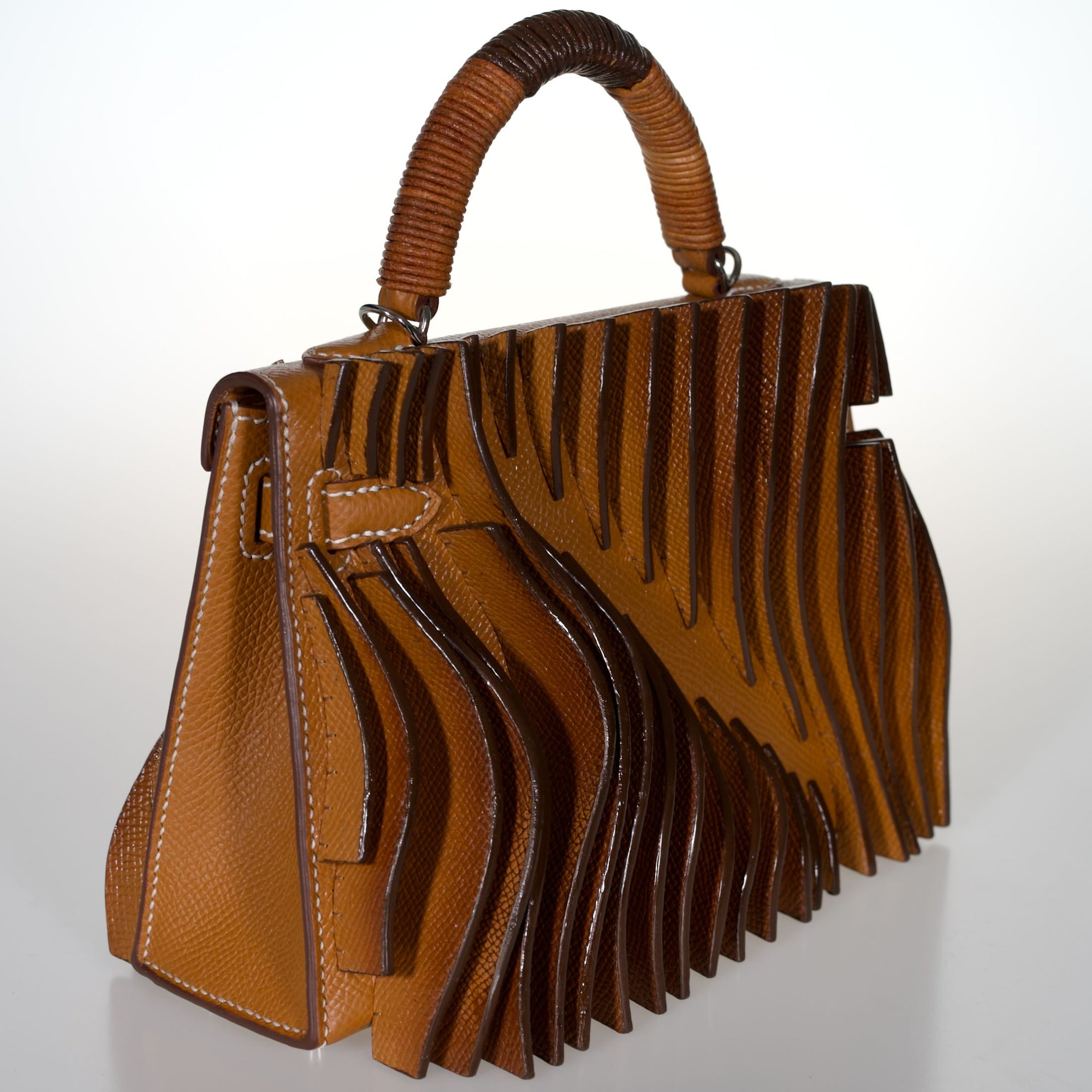Jay Ahr “Relief” Act I Hermès Mini Kelly II Gold with Palladium Hardware