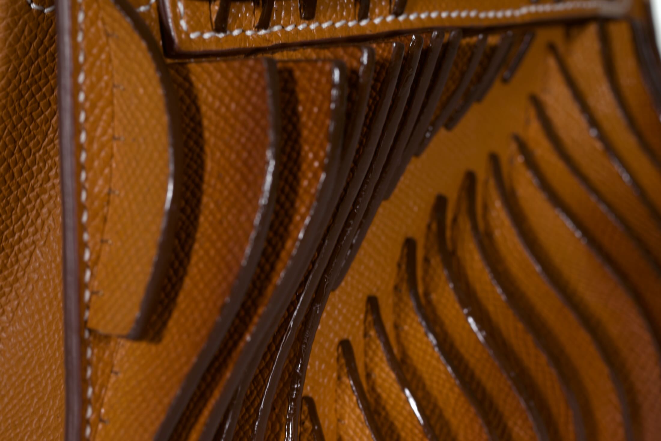 Jay Ahr “Relief” Act I Hermès Mini Kelly II Gold with Palladium Hardware