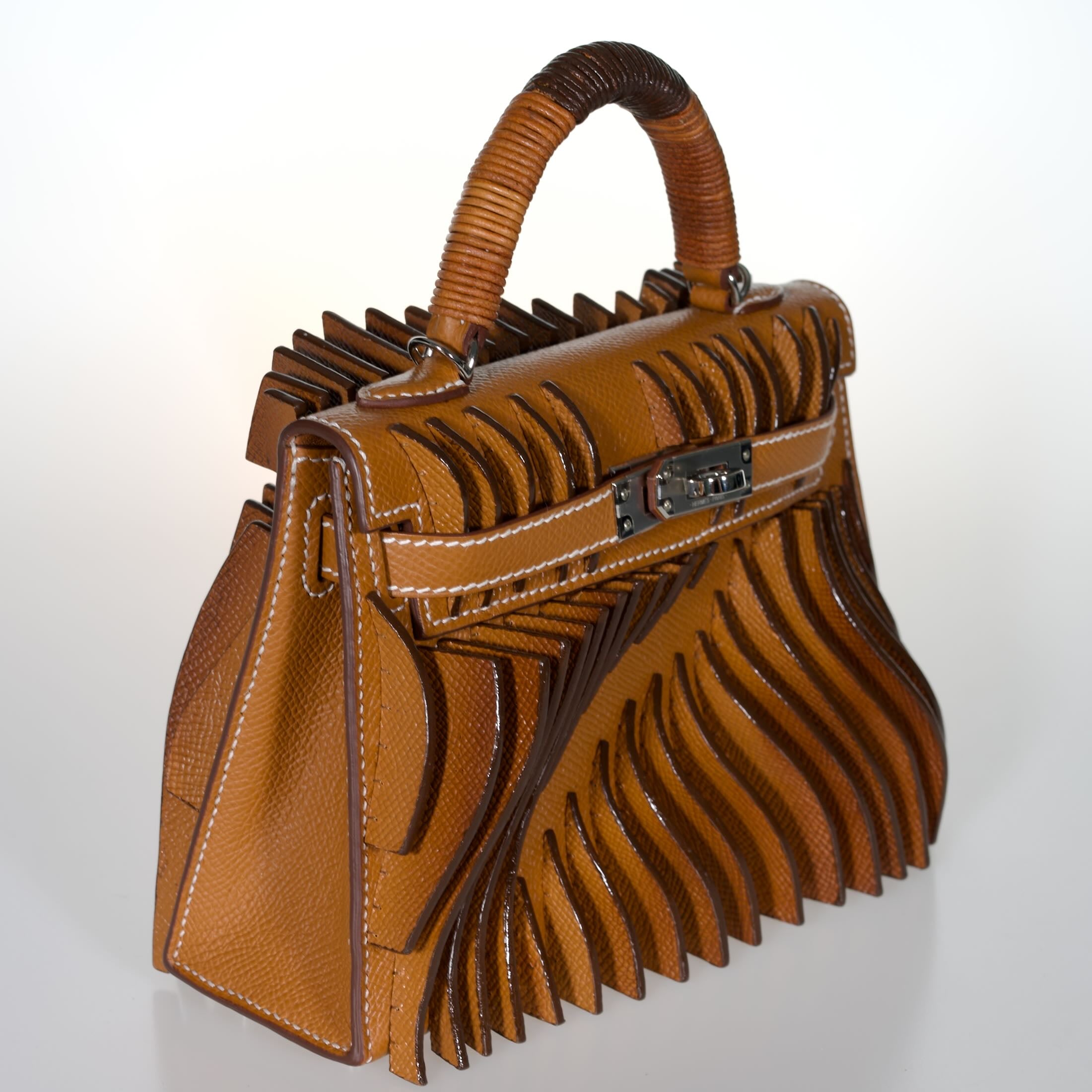 Jay Ahr “Relief” Act I Hermès Mini Kelly II Gold with Palladium Hardware