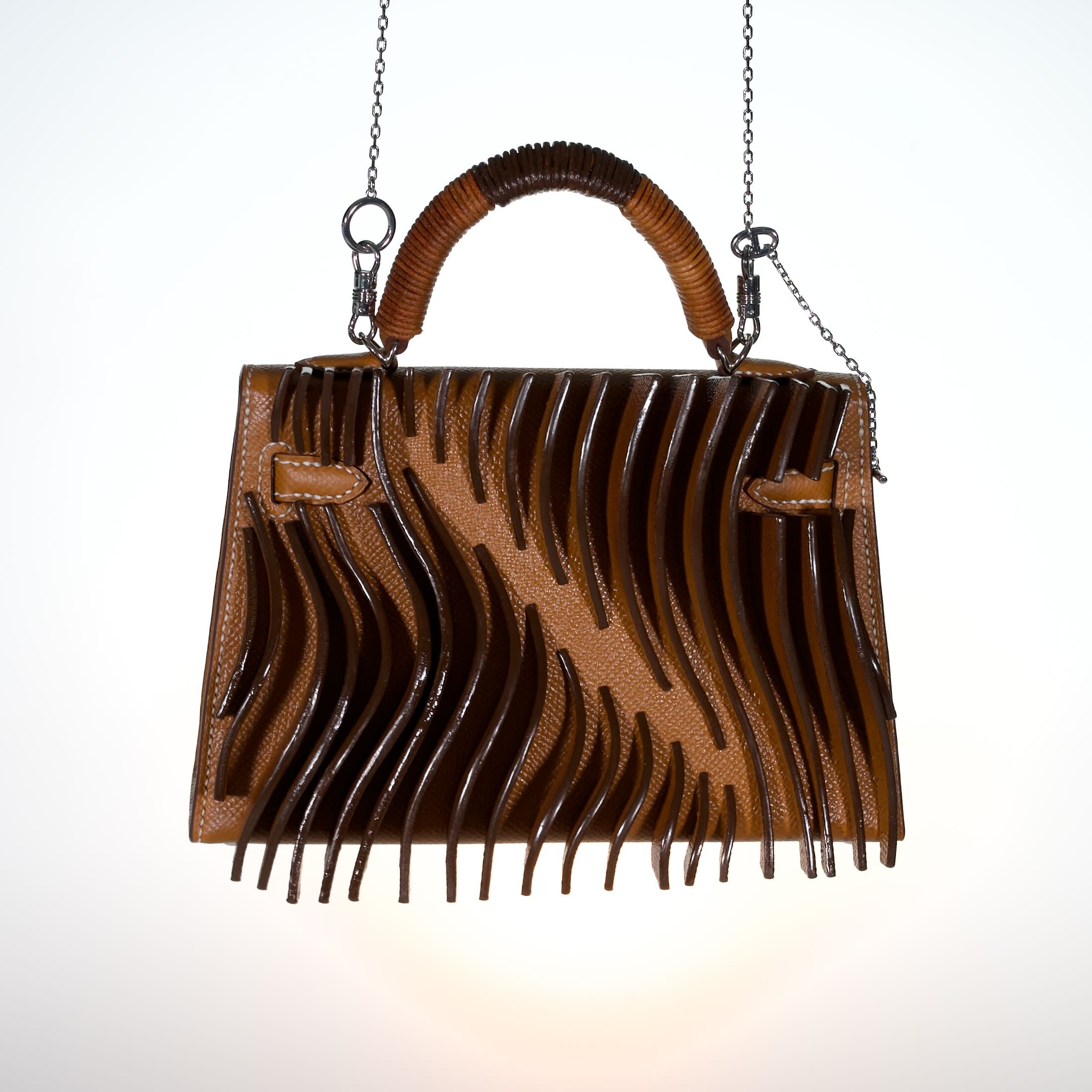 Jay Ahr “Relief” Act I Hermès Mini Kelly II Gold with Palladium Hardware