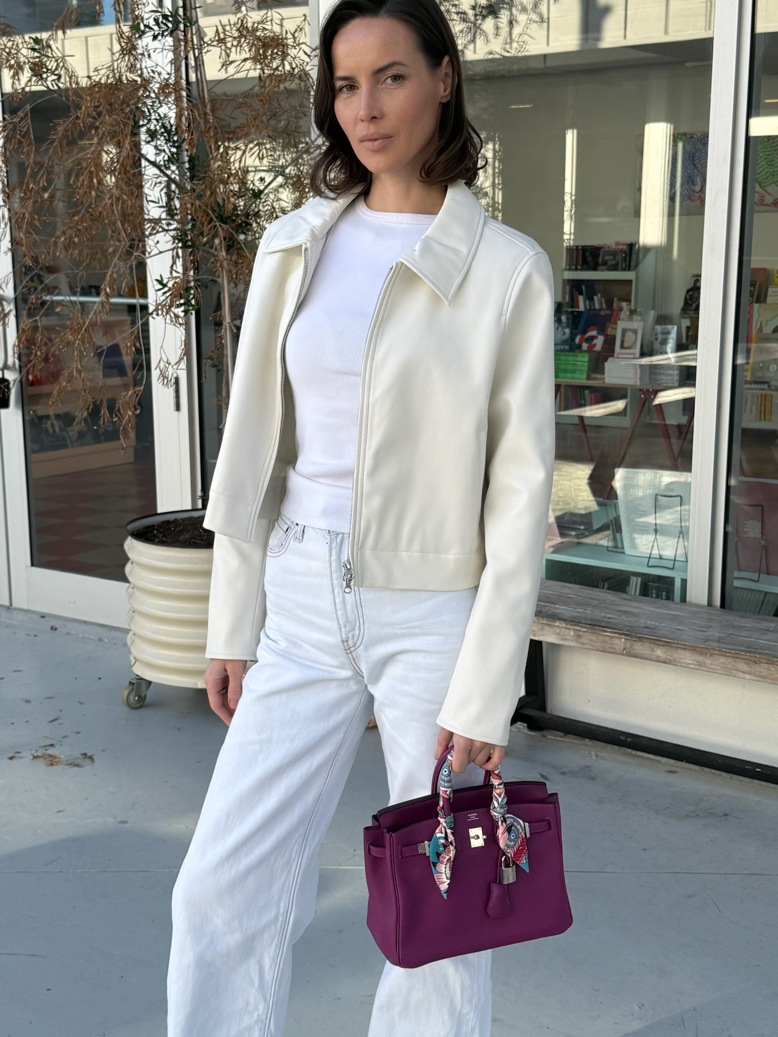 Hermès Birkin 25 Anemone Togo Palladium Hardware