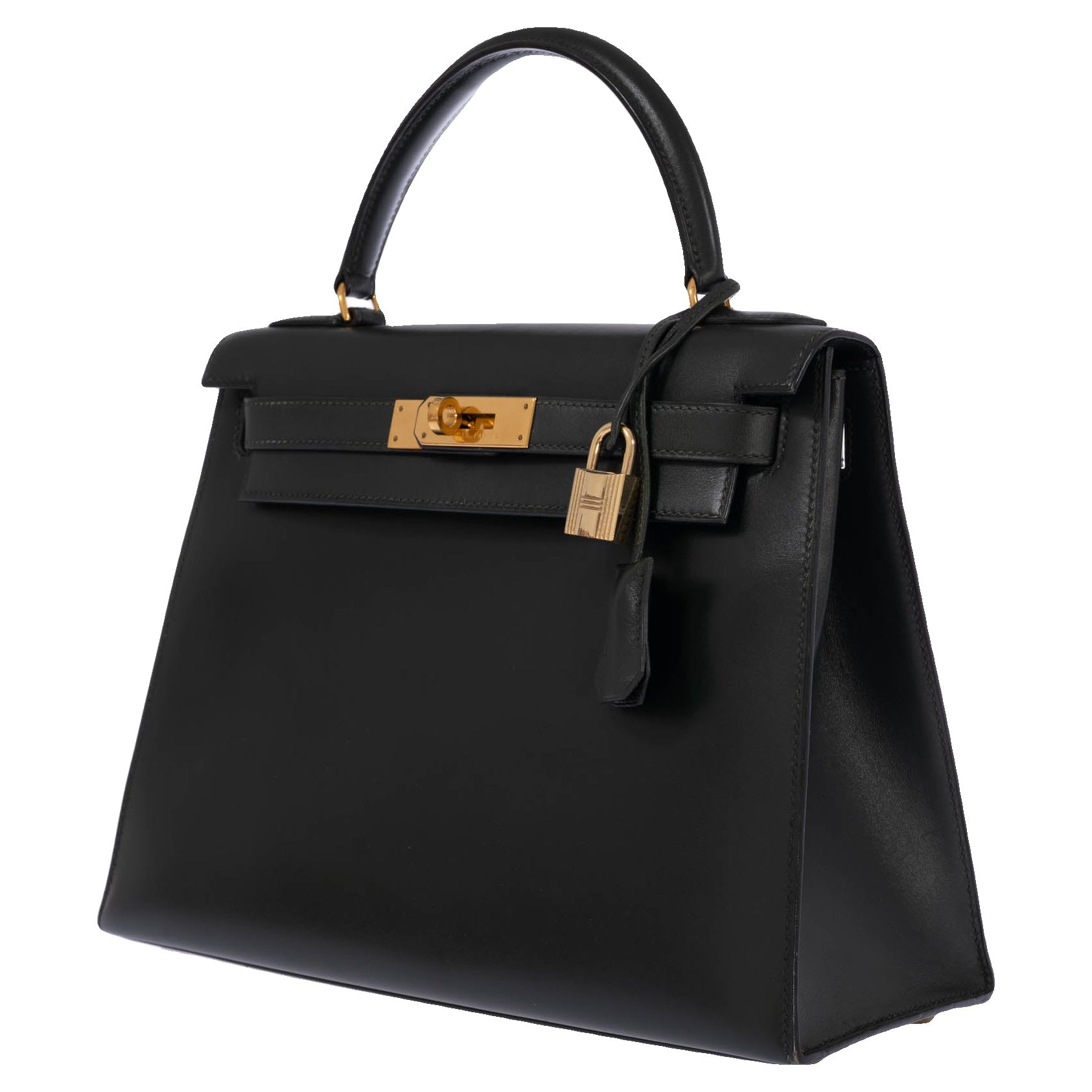 Hermès Kelly 28 Sellier Vert Anglais Box Calf Gold Hardware