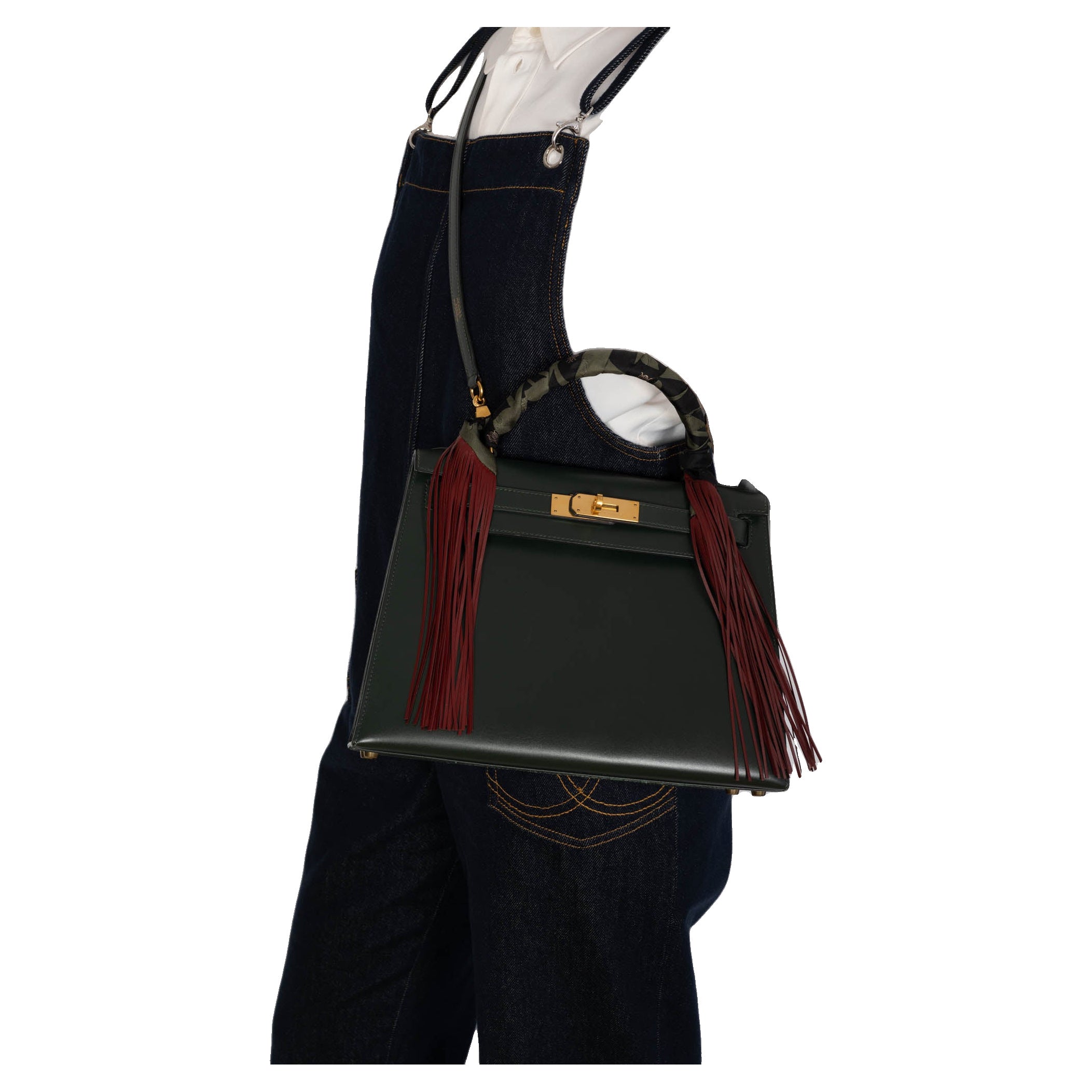 Hermès Kelly 28 Sellier Vert Anglais Box Calf Gold Hardware