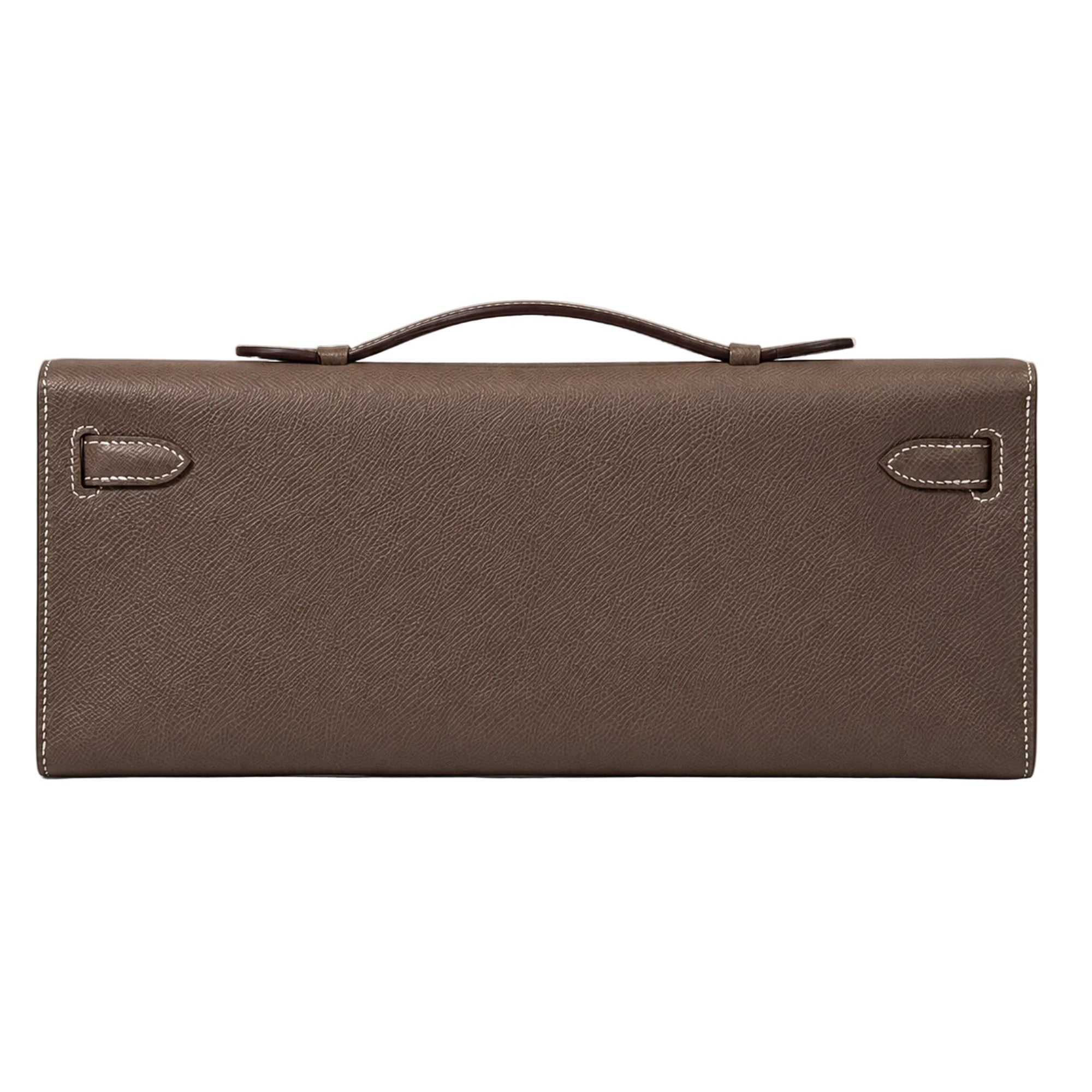Hermès Kelly Cut Étoupe Epsom Gold Hardware