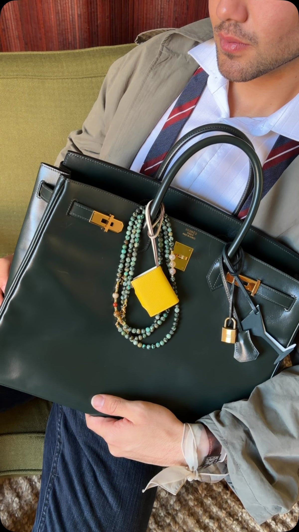 JANEFINDS Instagram: Hermès Birkin 40 in Vert Anglais Box with gold hardware