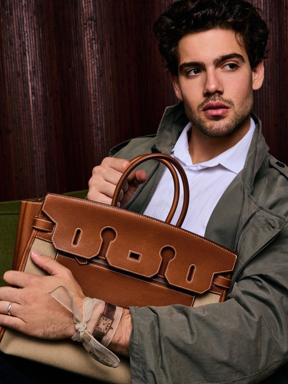 JANEFINDS Instagram: Hermès Birkin 35 À L'Envers in Fauve Barenia Faubourg and Toile H